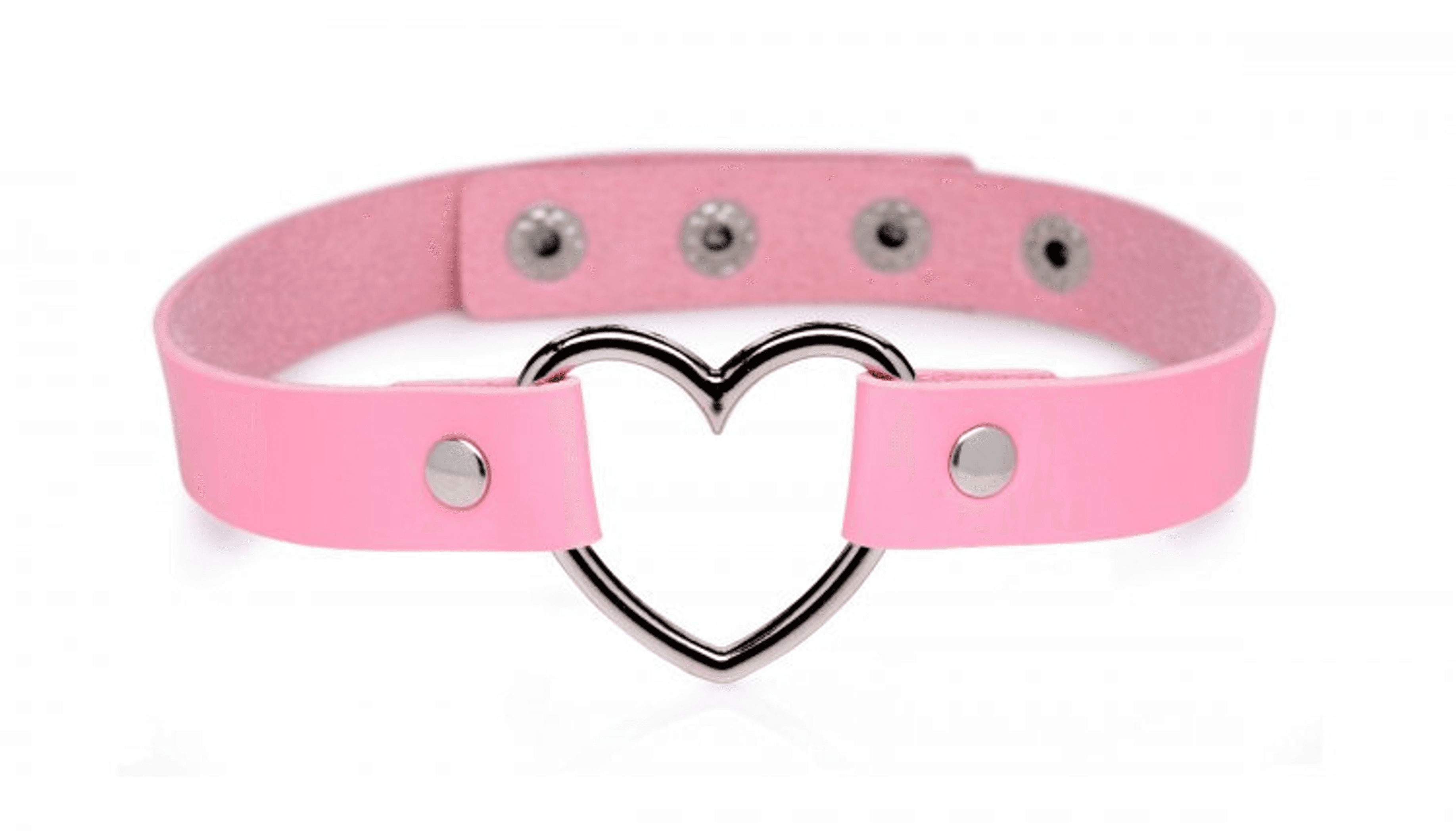 Master Series Dark Heart Chrome Pink Choker