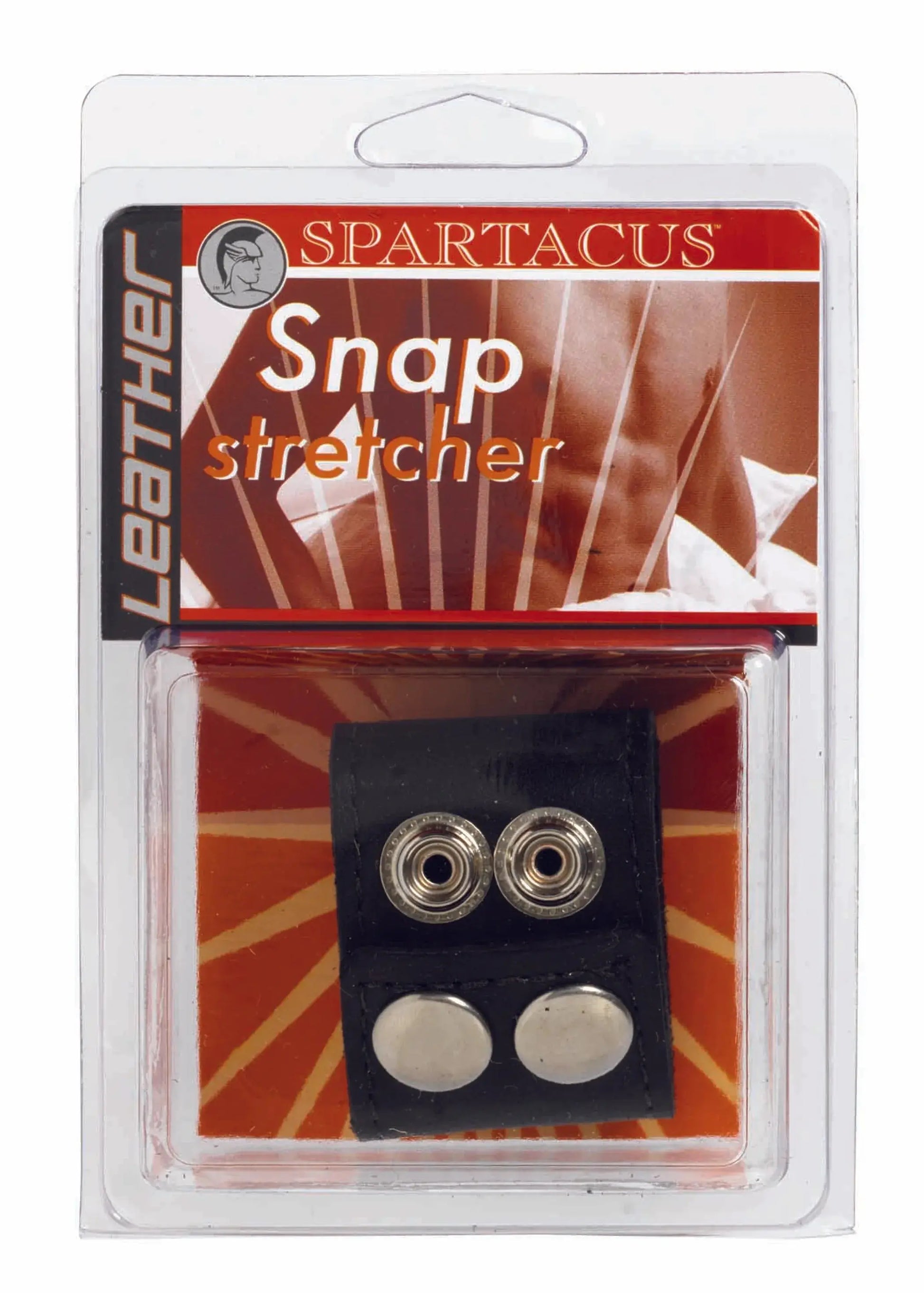 1.5-Inch Leather Stretcher With Snaps Spartacus