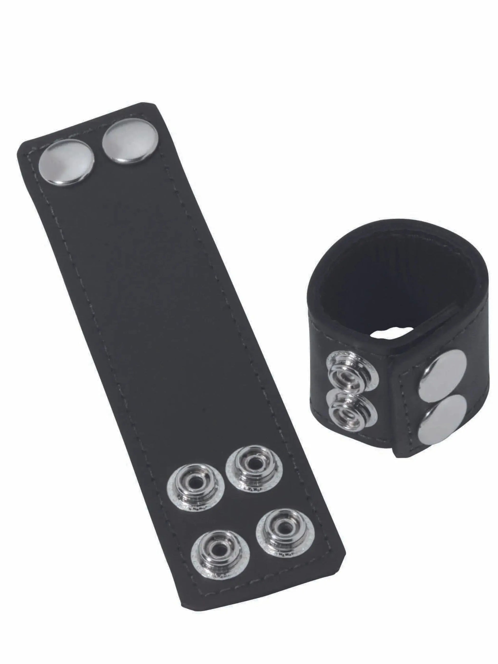 1.5-Inch Leather Stretcher With Snaps Spartacus