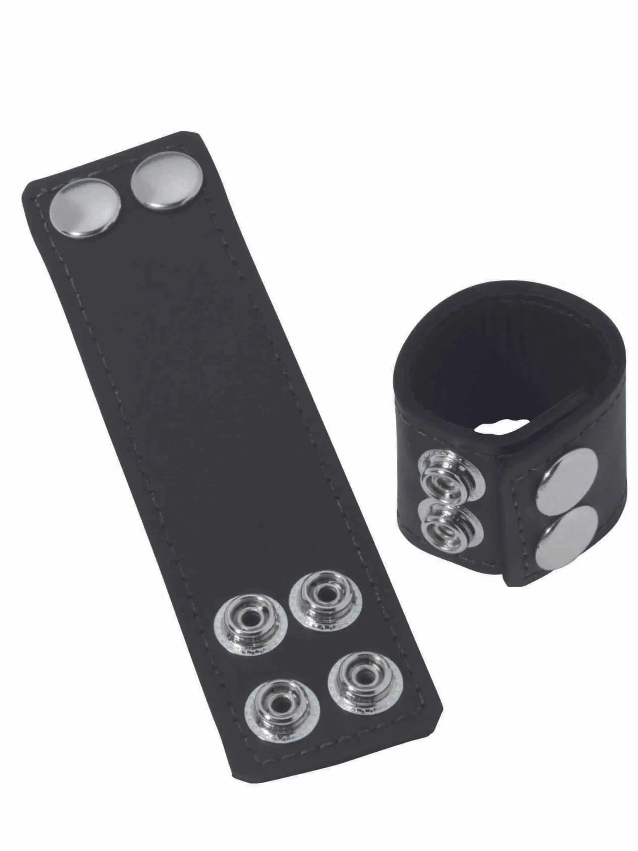 1.5-Inch Leather Stretcher With Snaps Spartacus