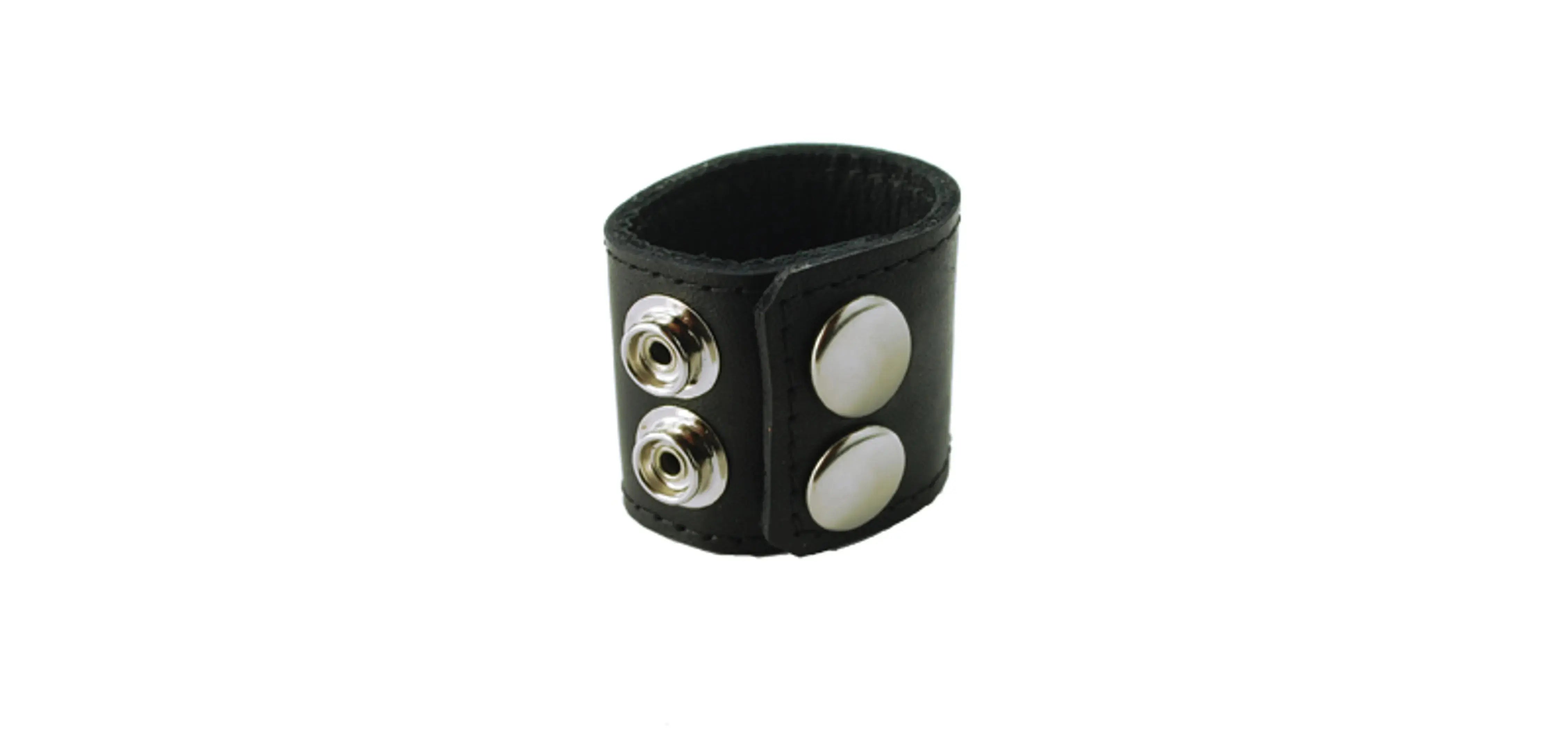 1.5-Inch Leather Stretcher With Snaps Spartacus