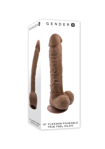 10 IN POSEABLE FLEXSKIN TRUE FEEL DARK Evolved Novelties
