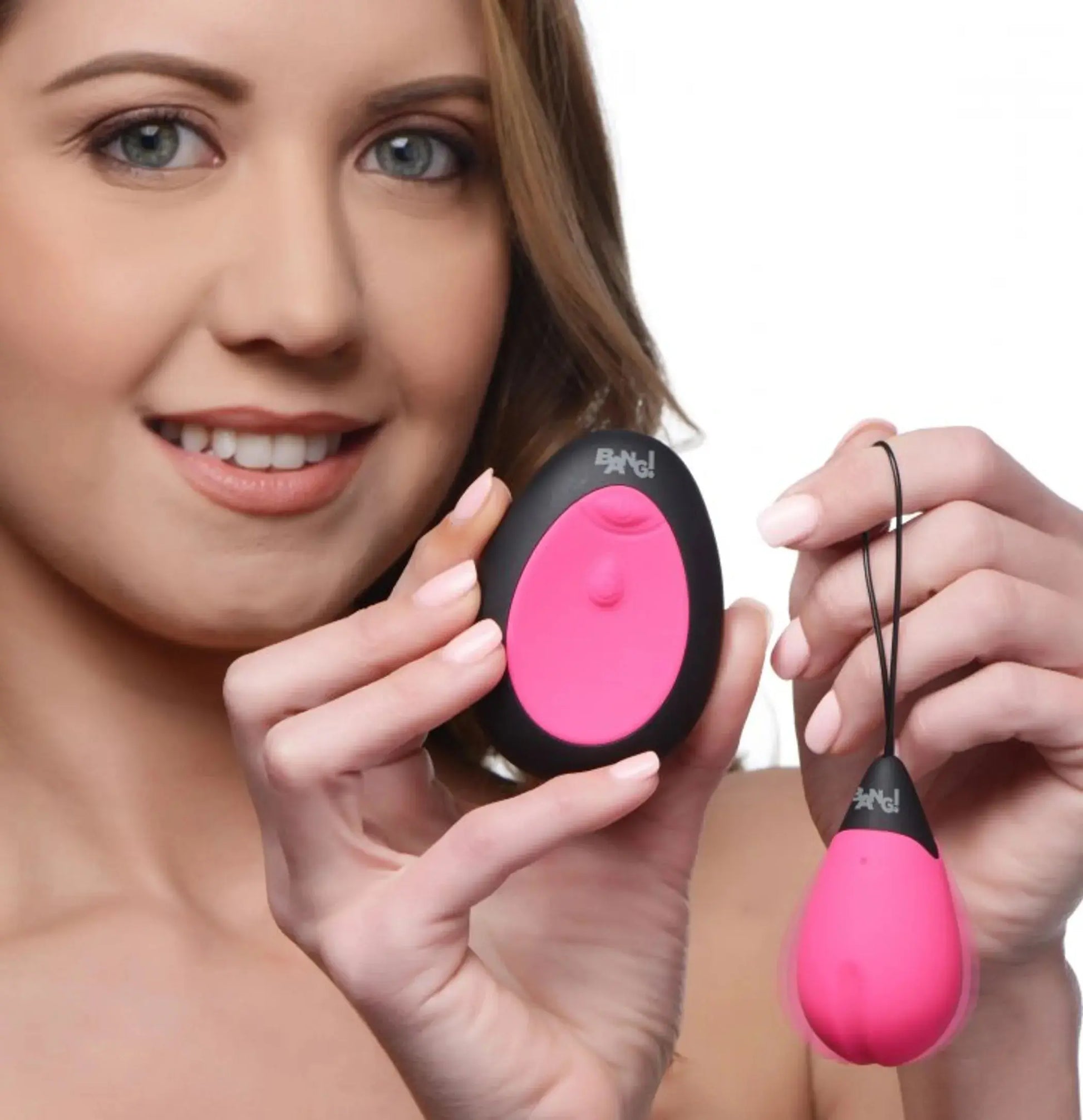 10x Vibrating Silicone Egg with Remote - Pink XR Brands