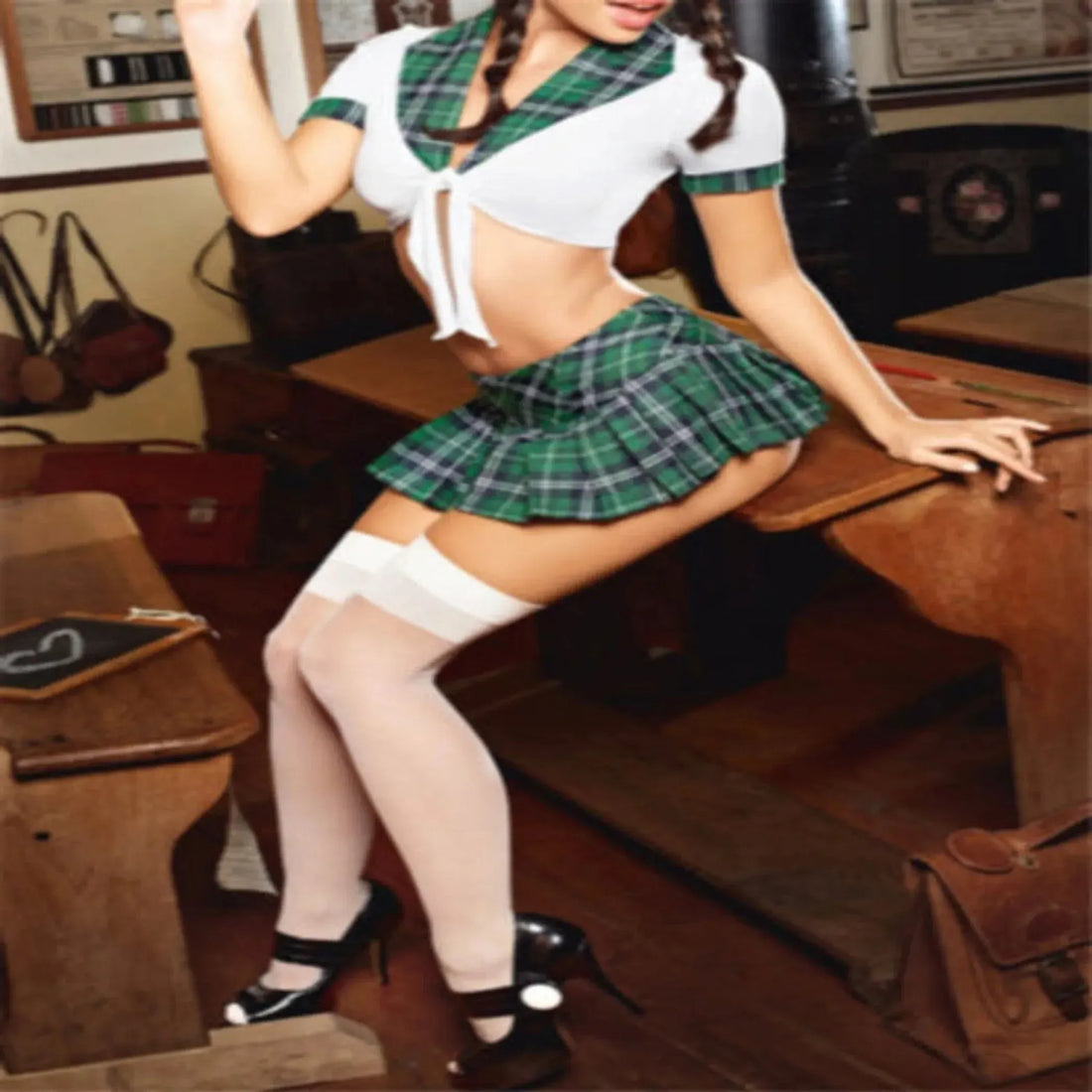 School Girl Temptation 2 Piece Set La Belle Fantastique
