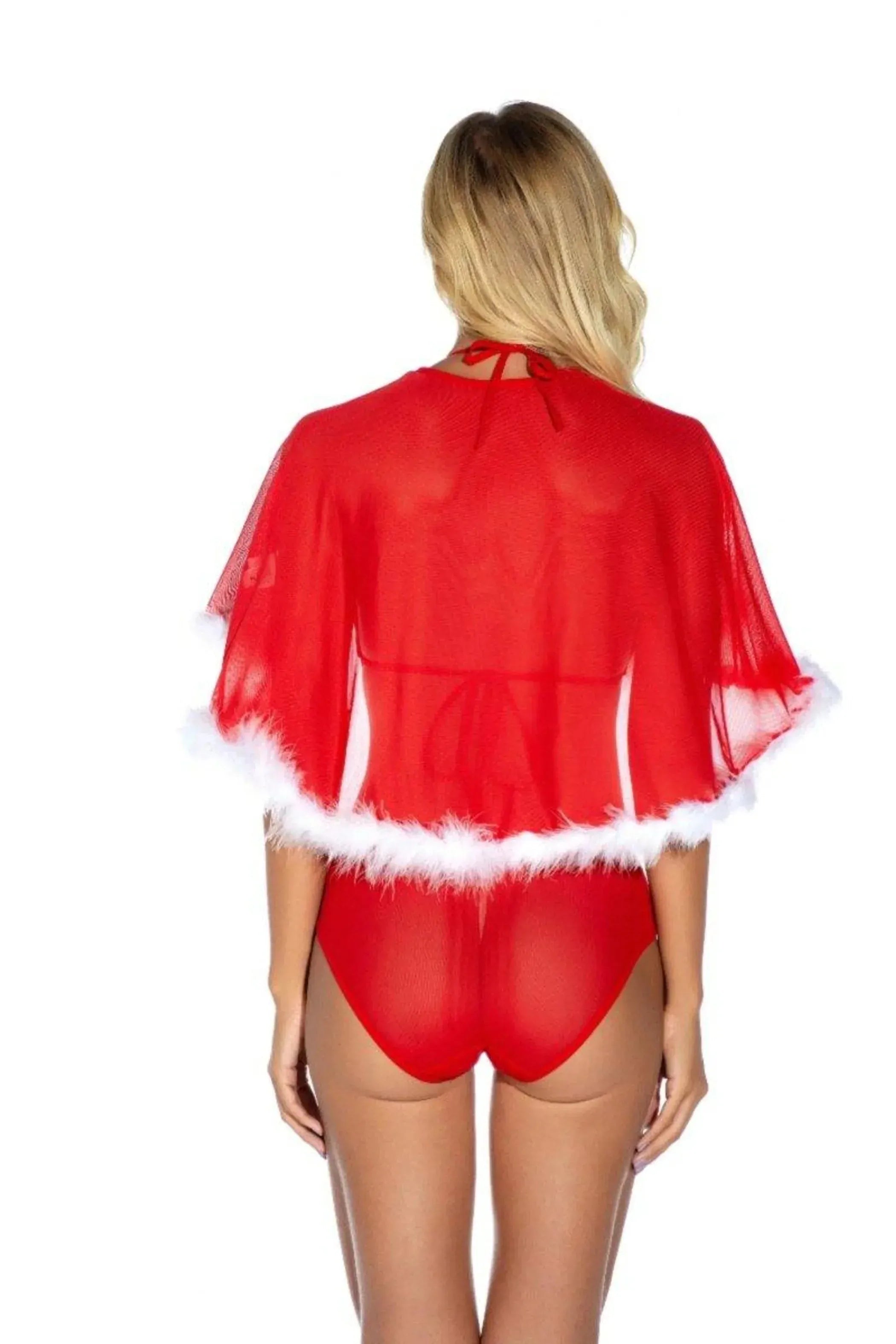 Annabelle Sexy Christmas Lace Nightdress With Cape La Belle Fantastique