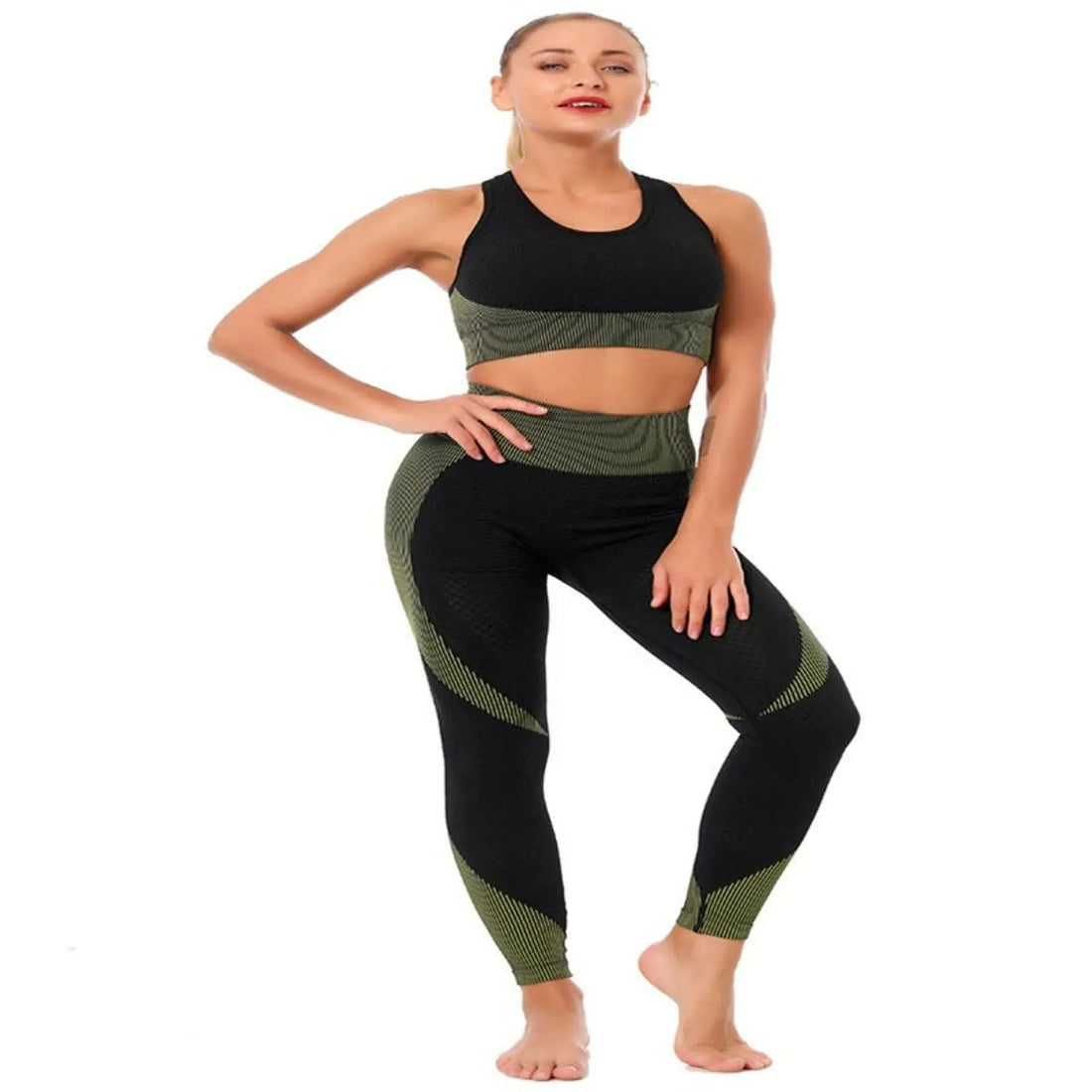 Aura Padded Hollow High Waist Yoga Sport Set La Belle Fantastique