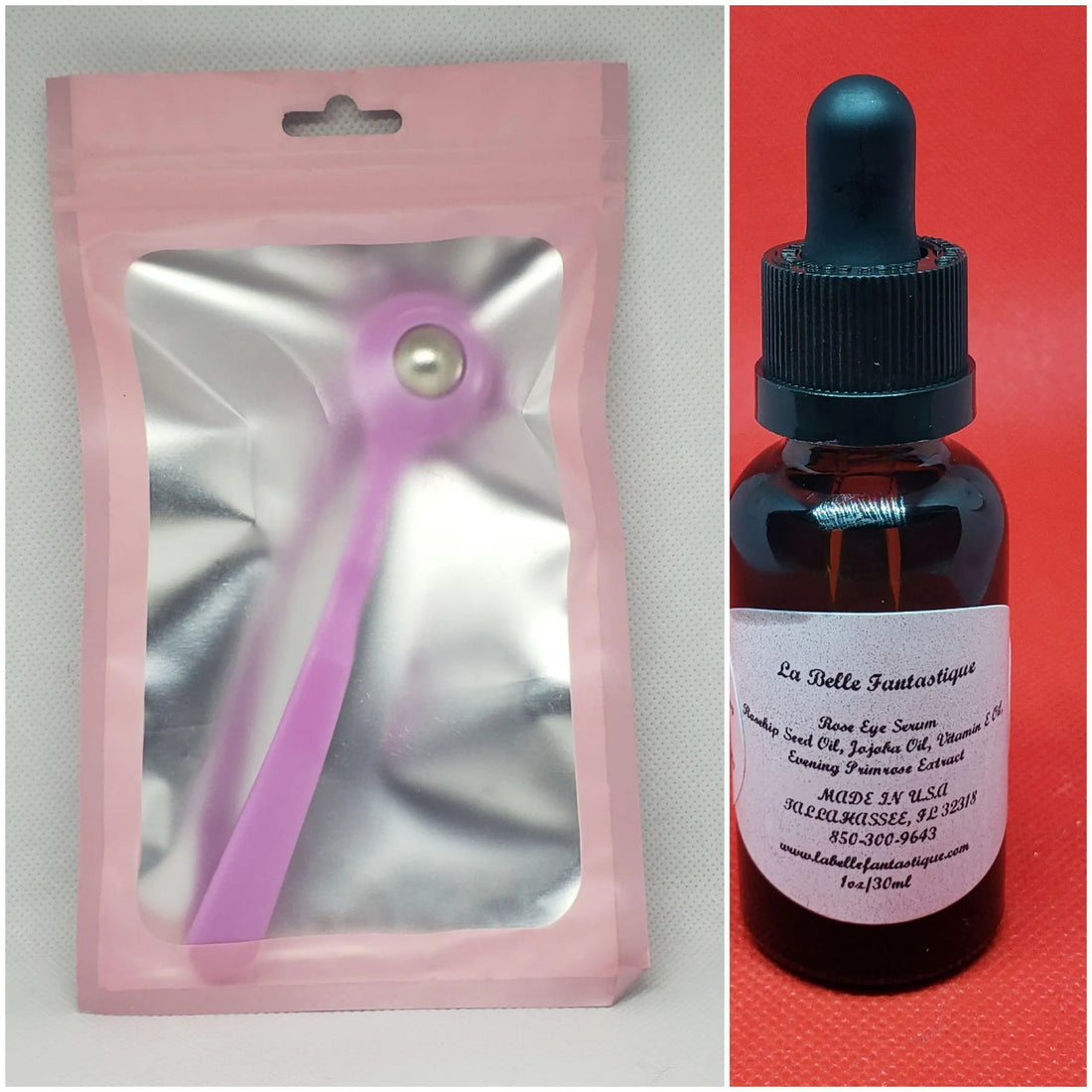 Combo Eye Serum and Under Eye Massager Set La Belle Fantastique