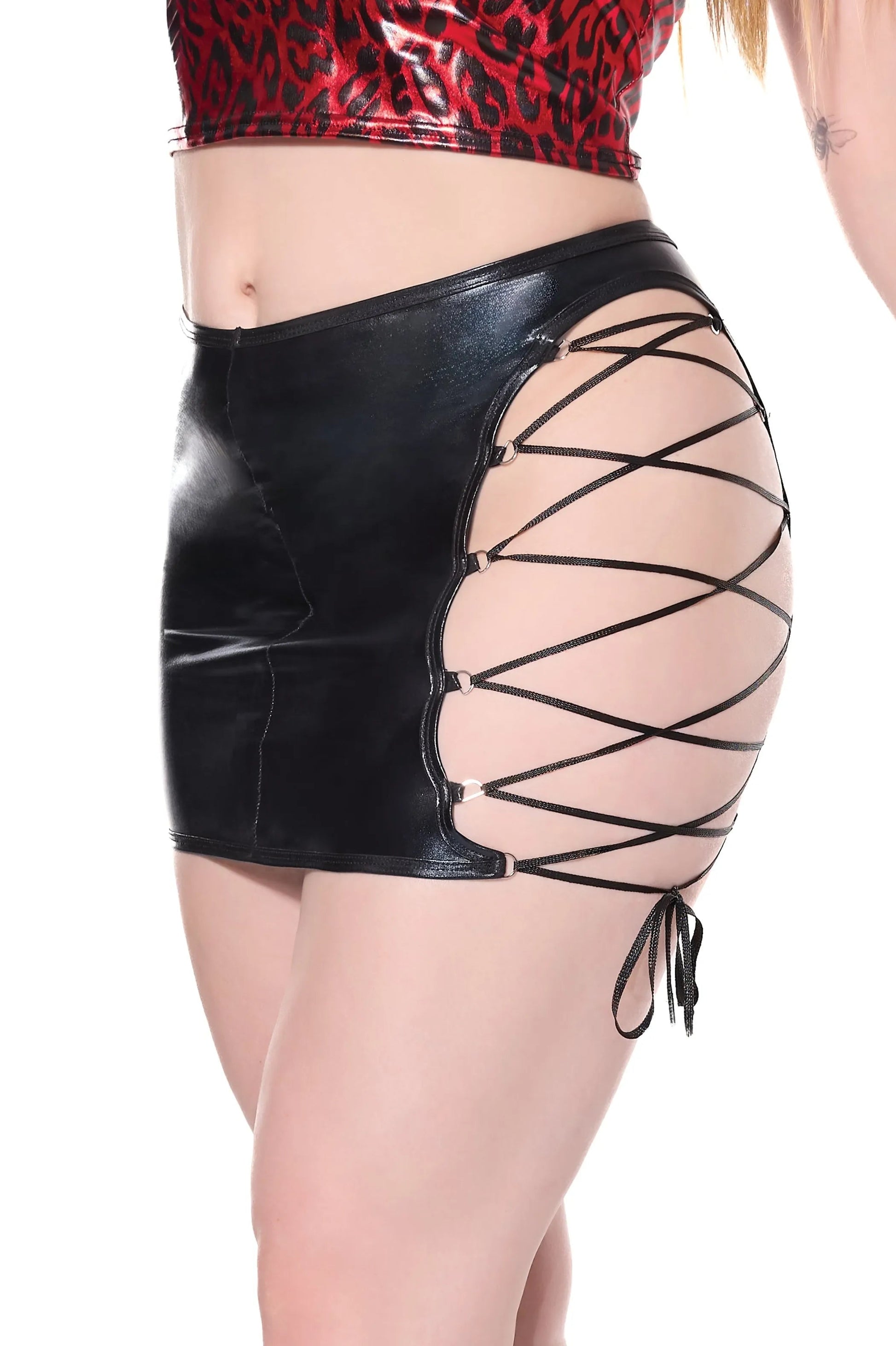 To Infinity Teddy Reversible Skirt Coquette