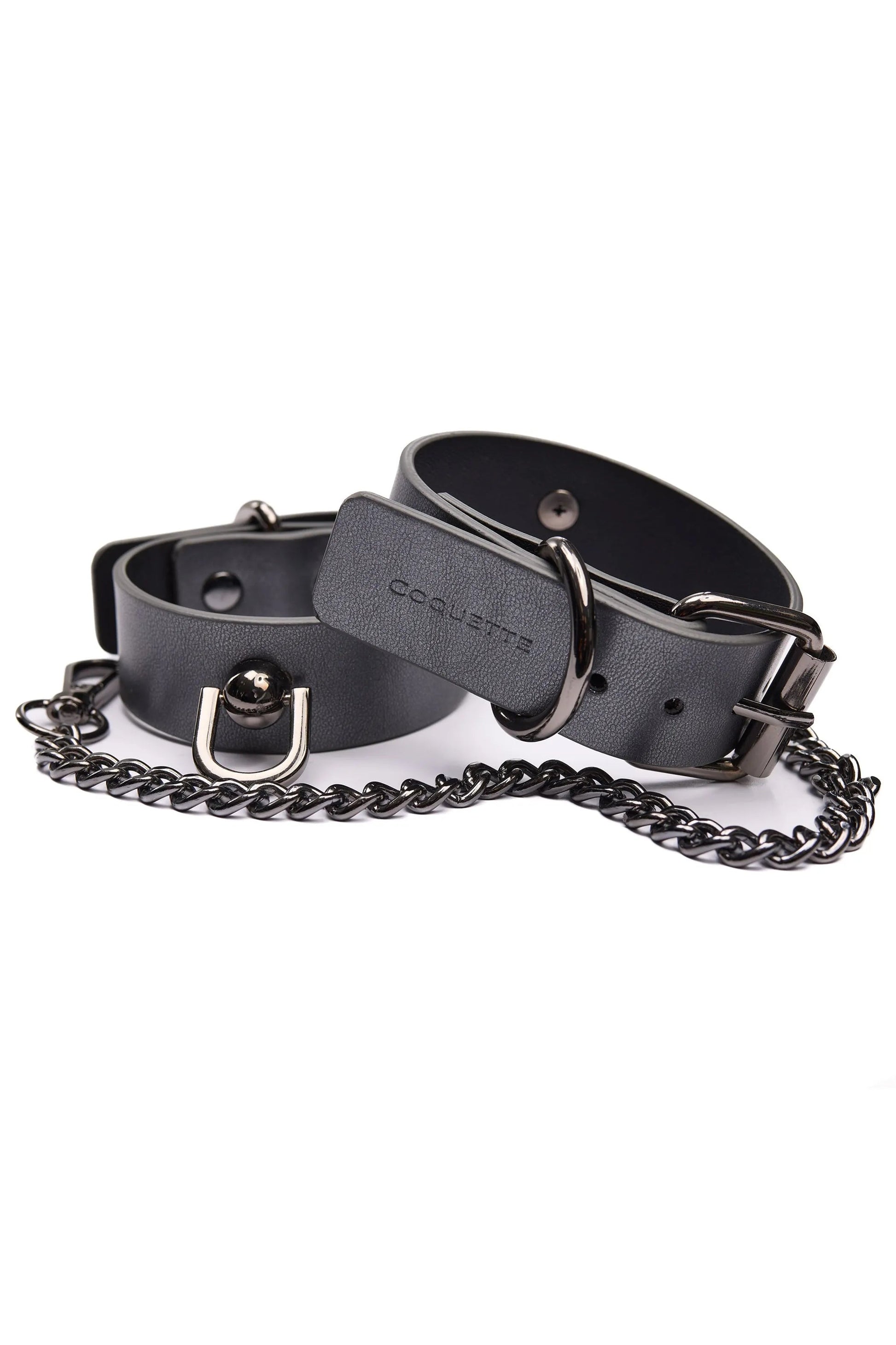 Gunmetal Glam Handcuffs Coquette