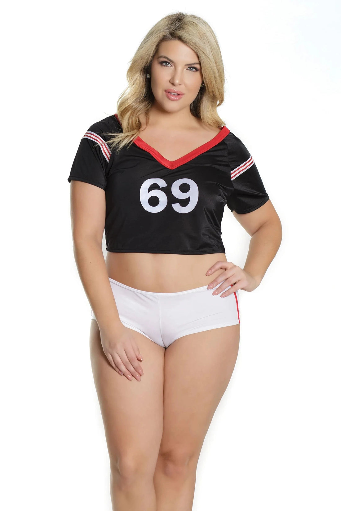 Touch Down Crop Top & Booty Shorts Coquette