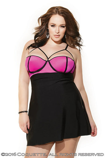 3766X Reversible Stretch Chemise Coquette