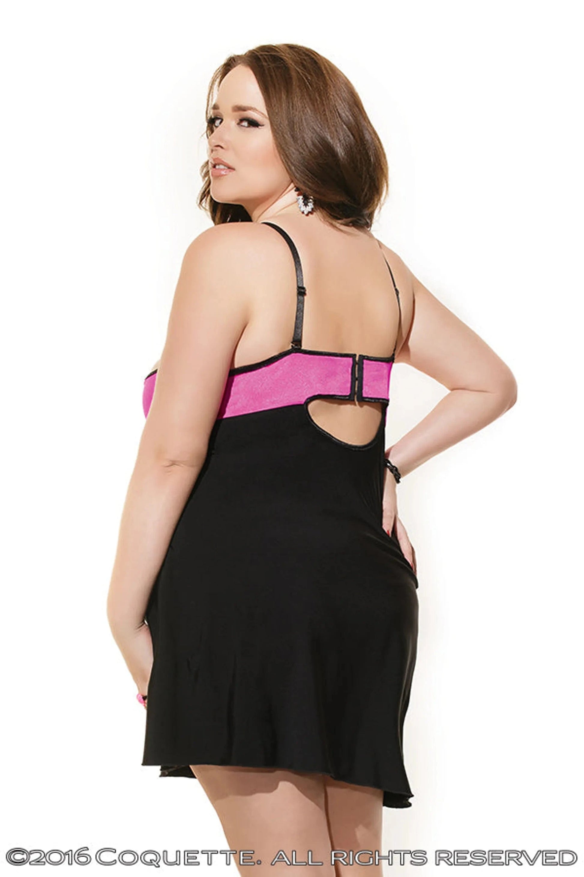 3766X Reversible Stretch Chemise Coquette