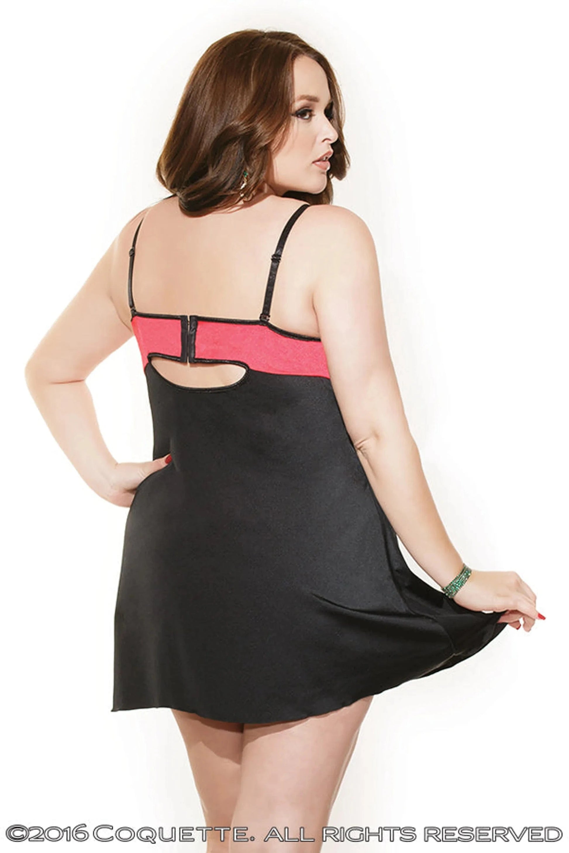 3766X Reversible Stretch Chemise Coquette
