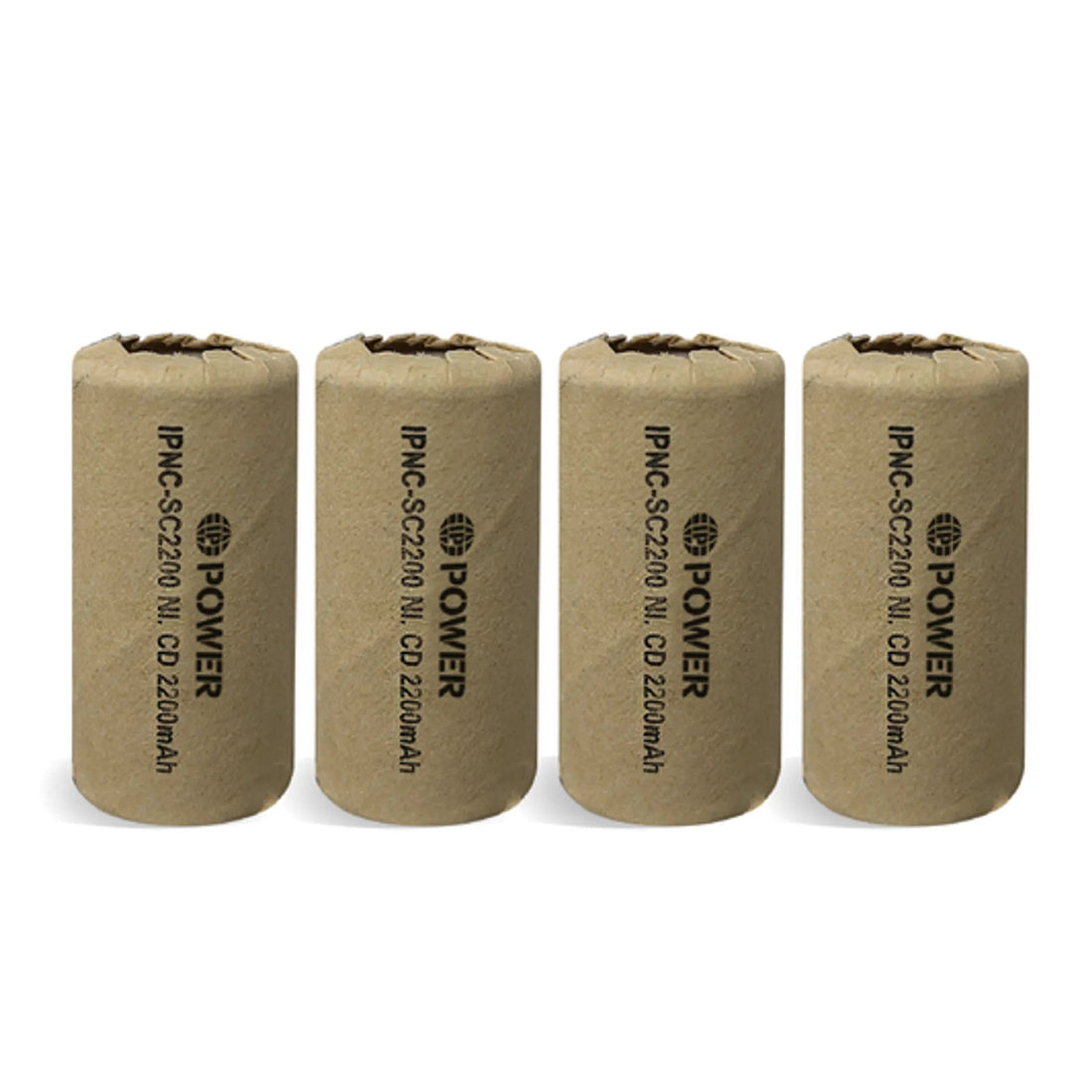 Ni-Cd 2200mAh 1.2V Flat Top Battery - 4 Pack IP Power