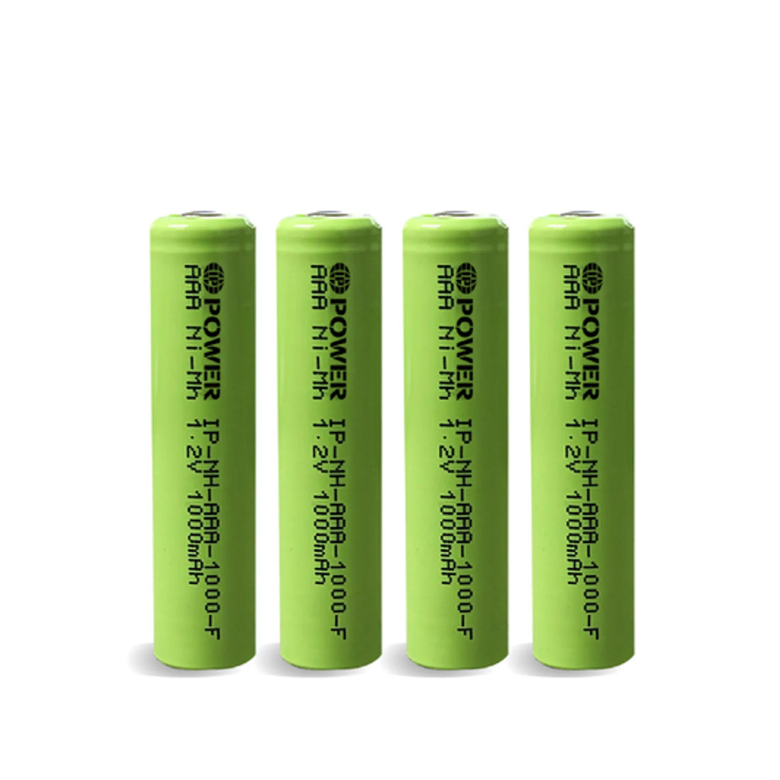 Ni-Mh AAA 1000mAh 1.2V Rechargeable Flat Top Battery 4-Pack IP Power