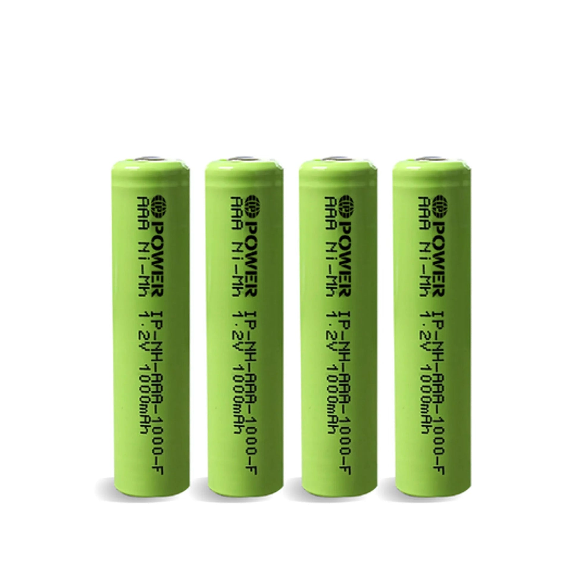 Ni-Mh AAA 1000mAh 1.2V Rechargeable Flat Top Battery 4-Pack IP Power