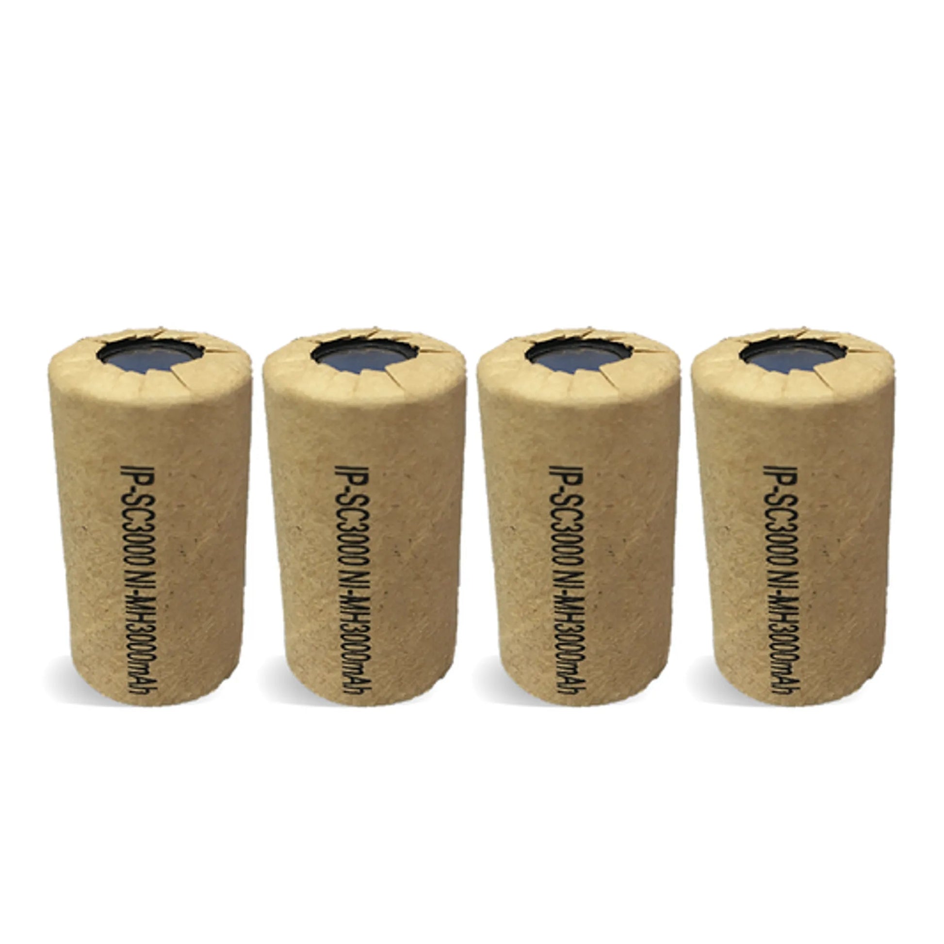 High Capacity Sub C Ni-Mh 3000mAh Flat Top Battery 4-Pack IP Power