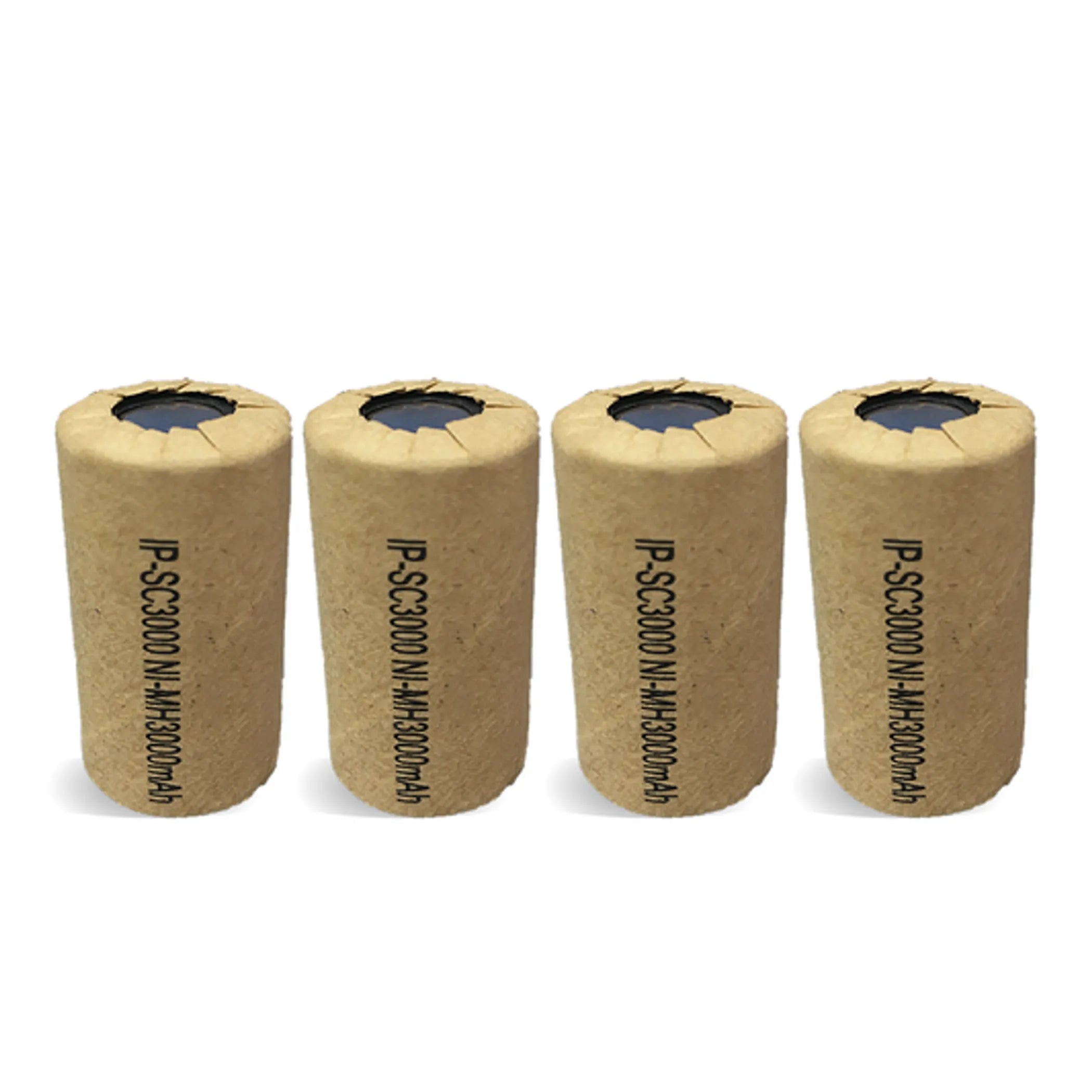 High Capacity Sub C Ni-Mh 3000mAh Flat Top Battery 4-Pack IP Power