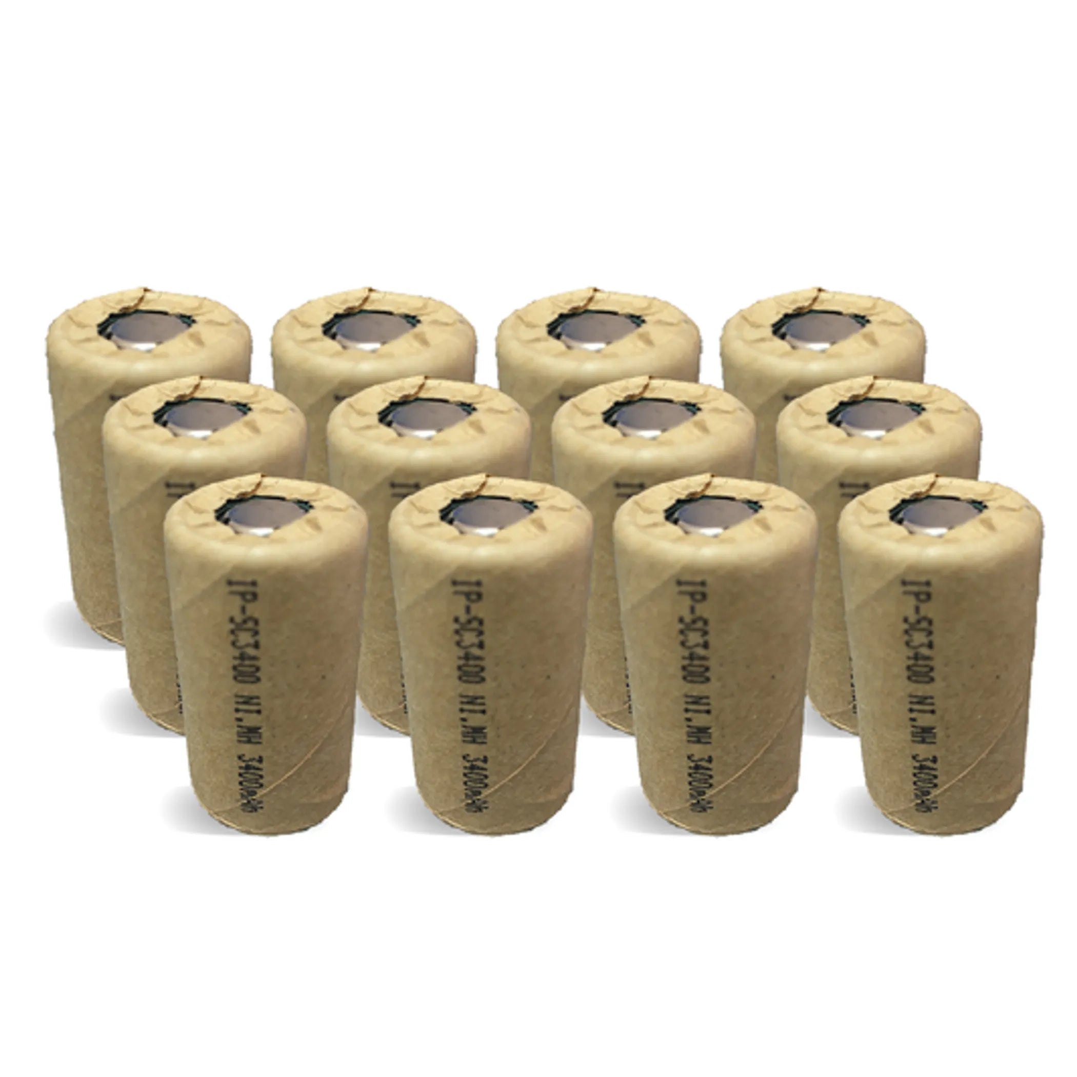 Power Sub C Ni-Mh 3400mAh Flat Top Battery - 4 Pack IP Power