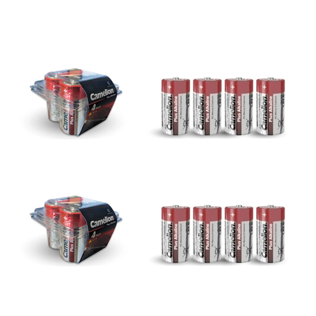C 1.5V Alkaline Battery Pack (8 Count) Camelion