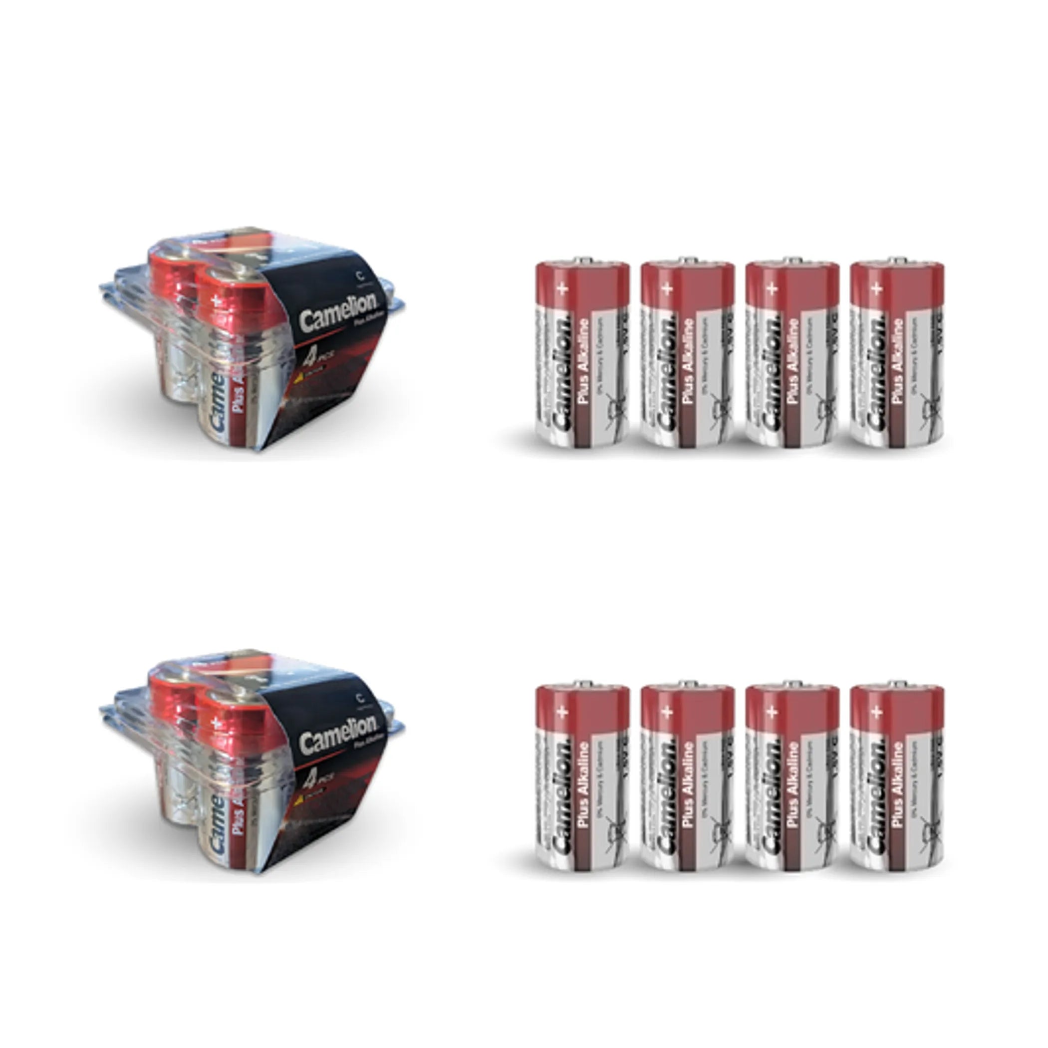 C 1.5V Alkaline Battery Pack (8 Count) Camelion