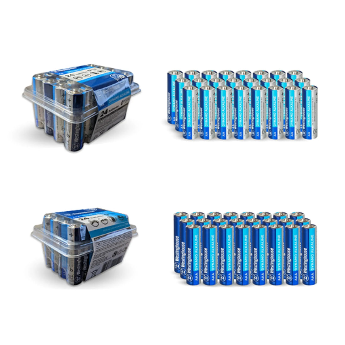 AAA and AA 1.5V Alkaline Battery Pack (48ct) Westinghouse