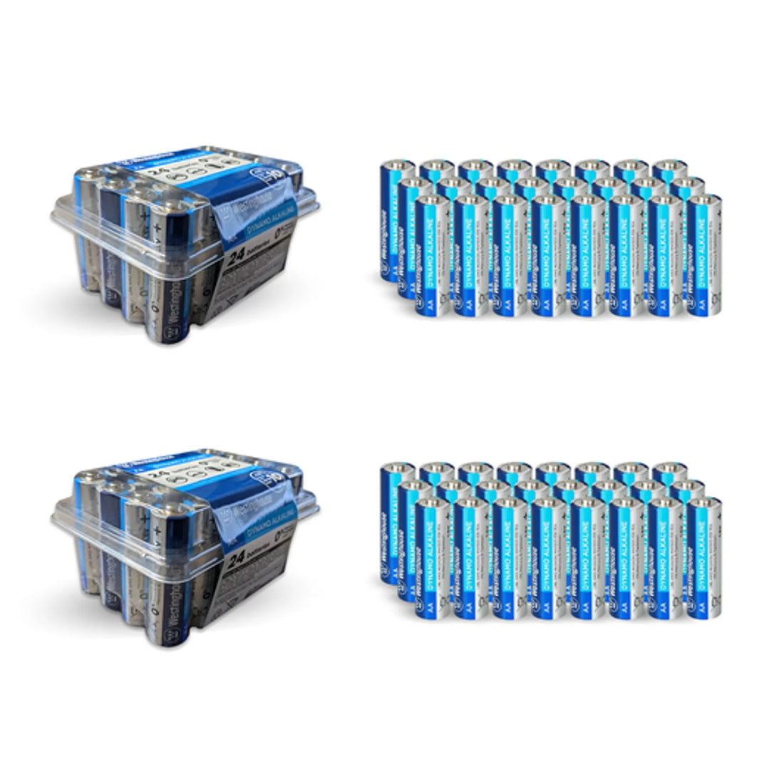 AA 1.5V Alkaline Batteries - 48 Count Westinghouse