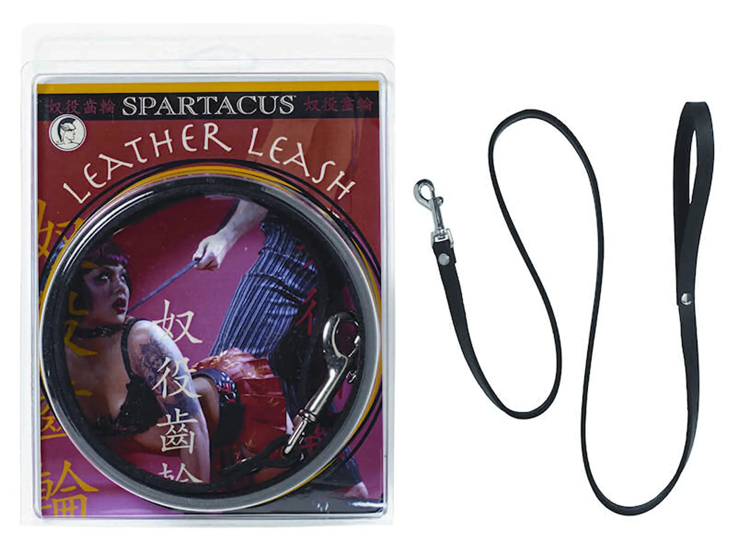 4 Ft Leather Leash Spartacus