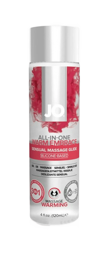JO 4 OZ ALL IN ONE WARMING MASSAGE GLIDE System JO