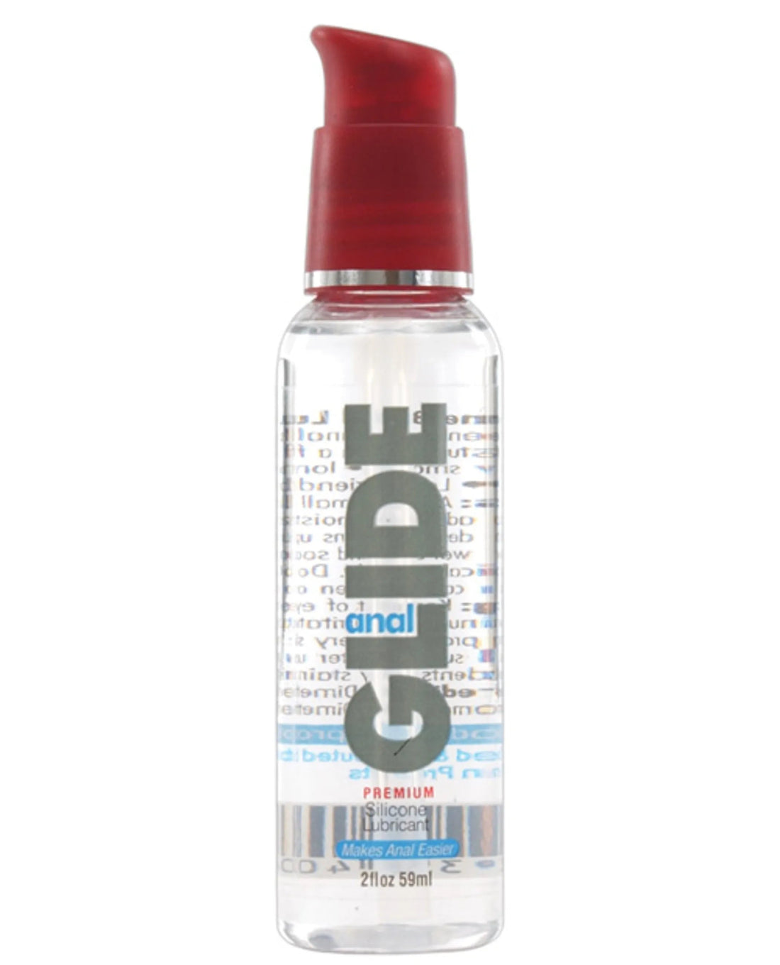 Anal Glide Silicone Lubricant 2oz Pump Body Action Products