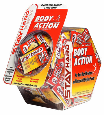 Stay Hard Pillow Packs 144pc Display Body Action Products