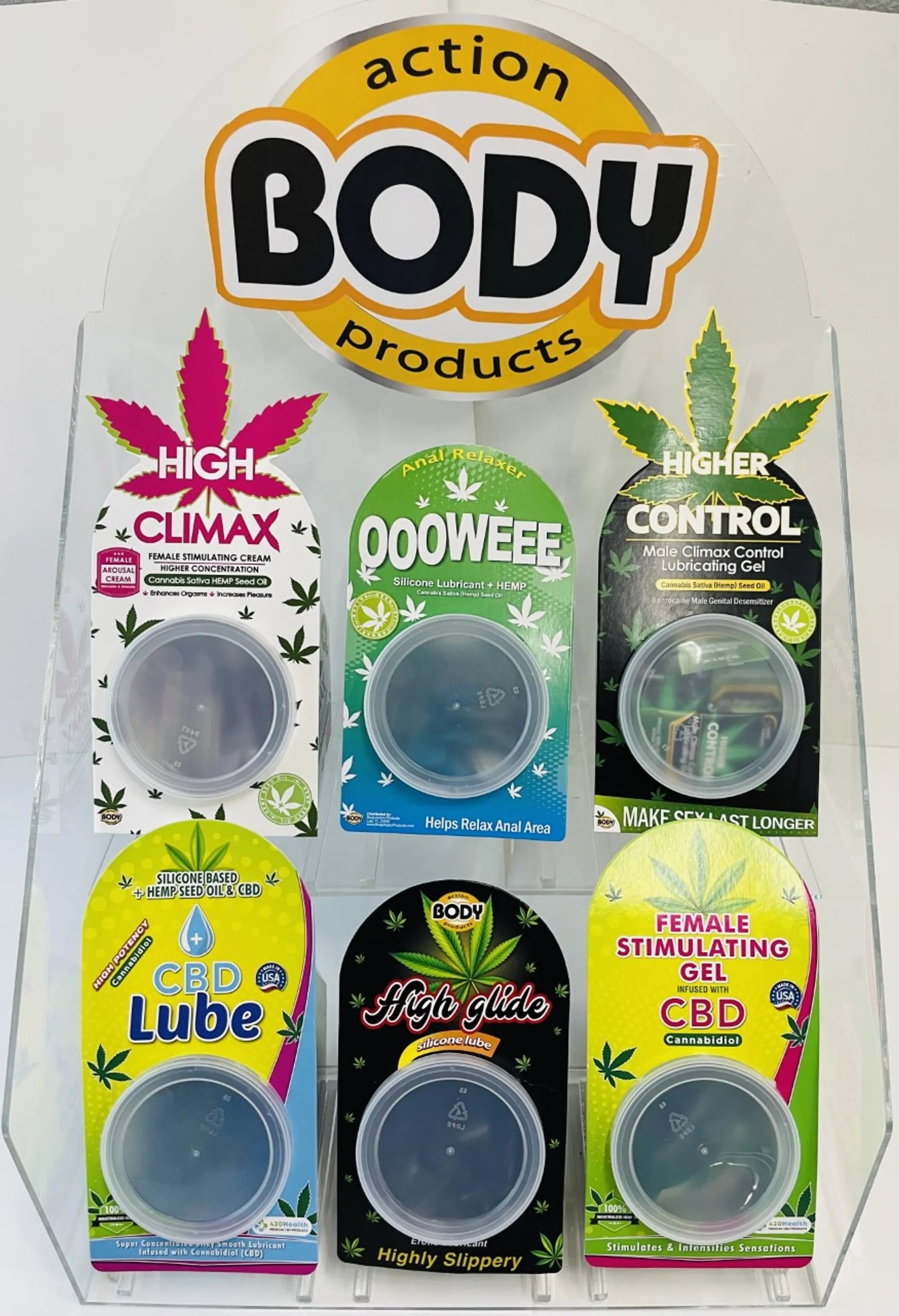Body Action 420 Acrylic Display Body Action Products