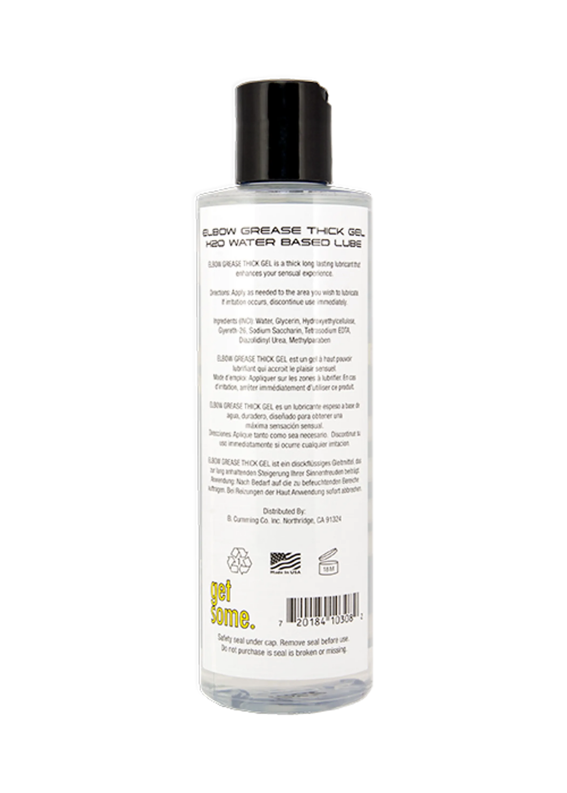 Elbow Grease H2O Thick Gel Lubricant 8.5 oz Elbow Grease