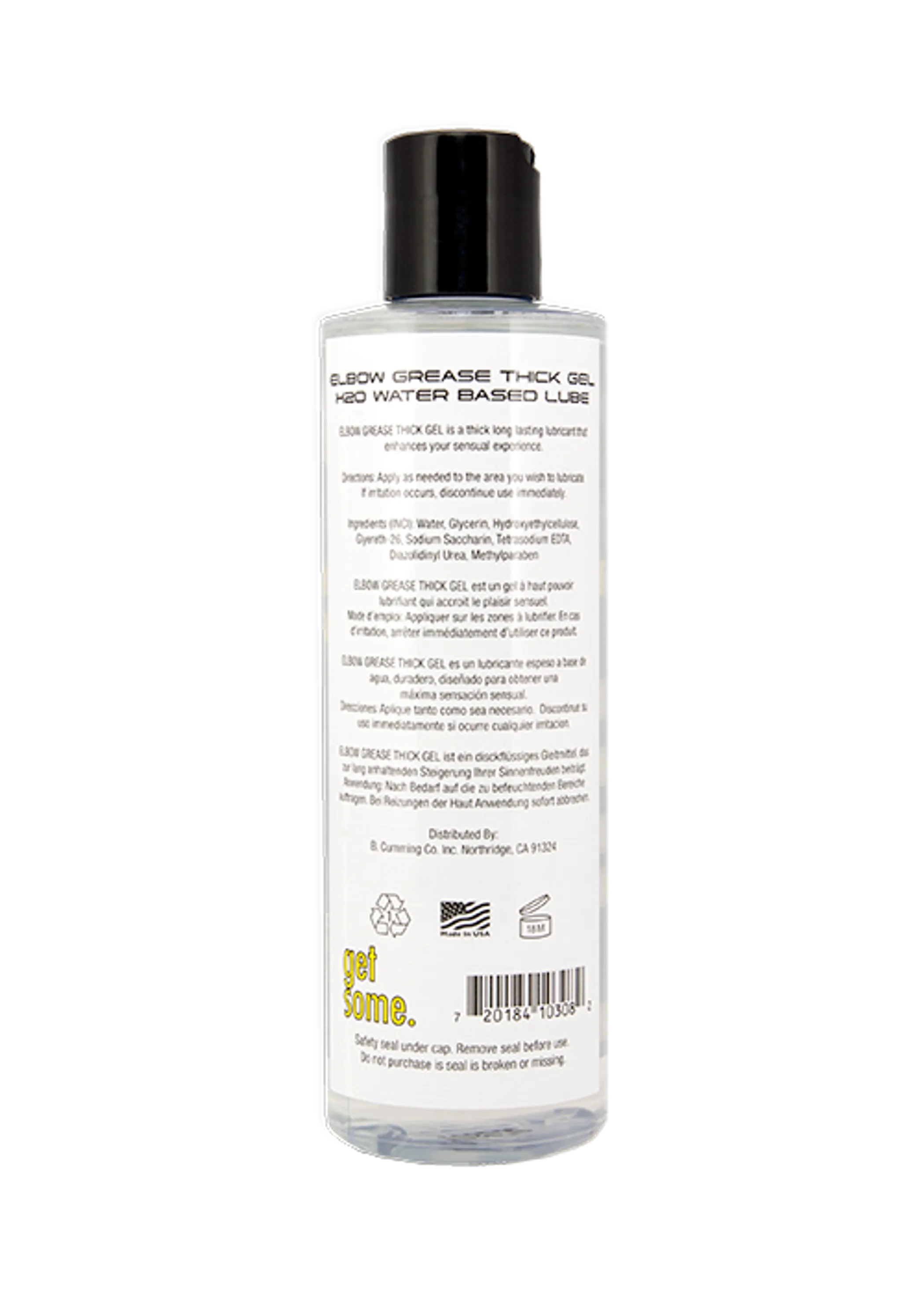 Elbow Grease H2O Thick Gel Lubricant 8.5 oz Elbow Grease