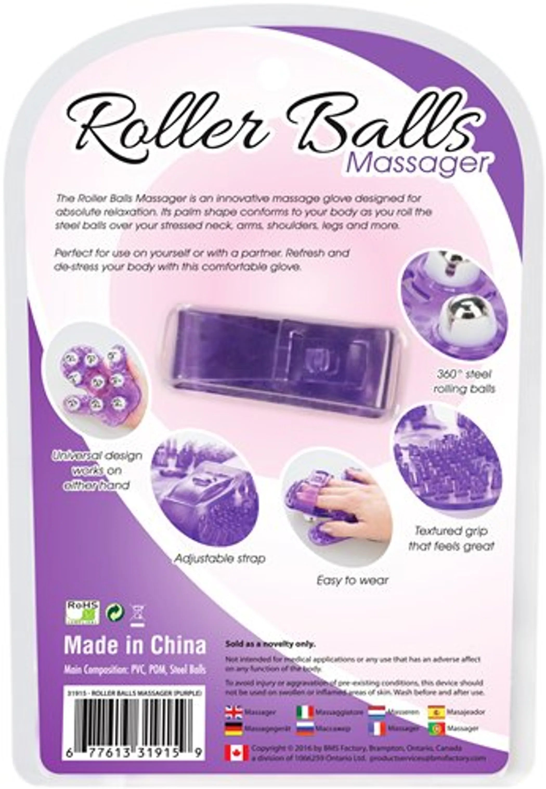 ROLLER BALLS MASSAGER PURPLE BMS Enterprises