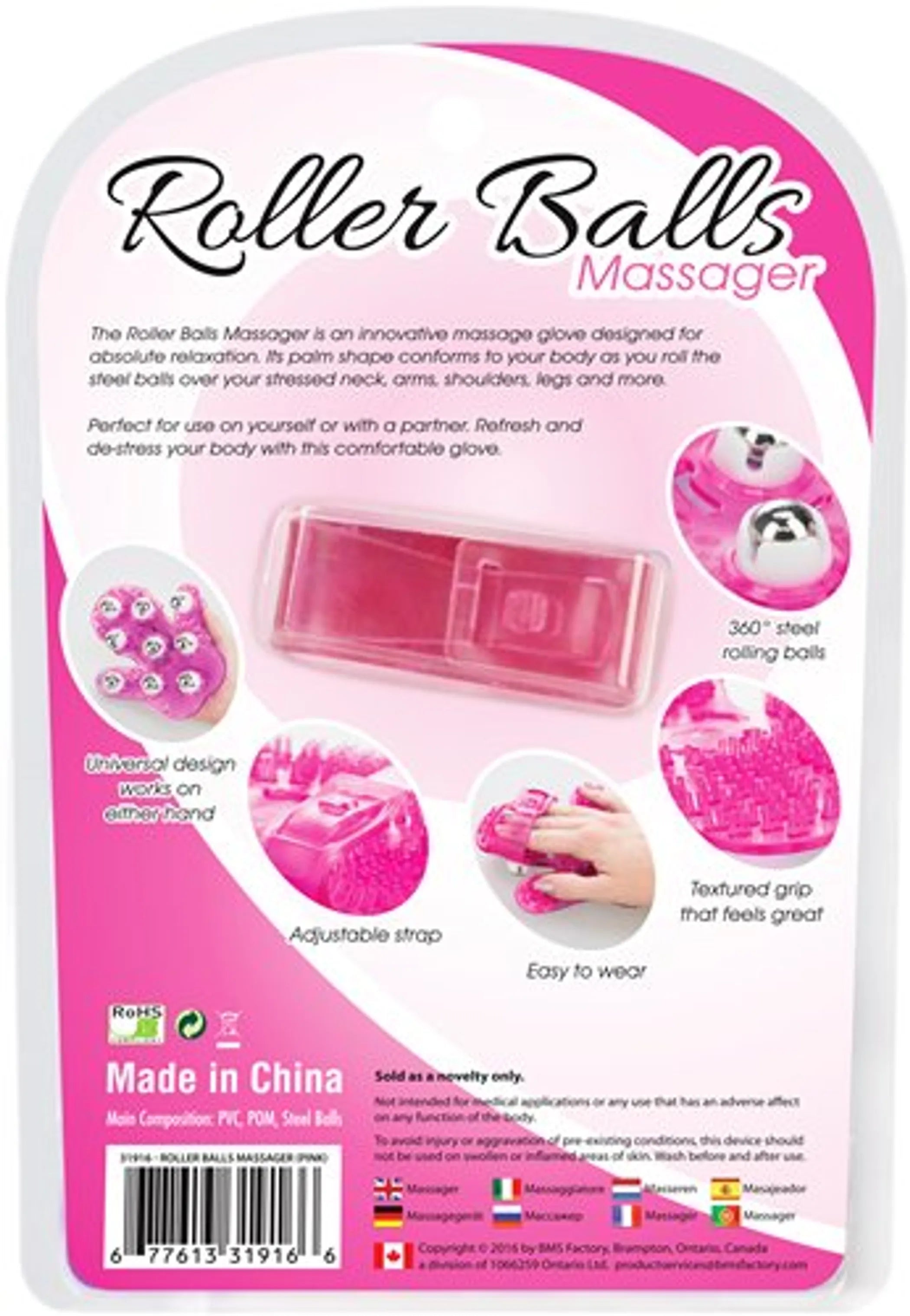 ROLLER BALLS MASSAGER PINK BMS Enterprises