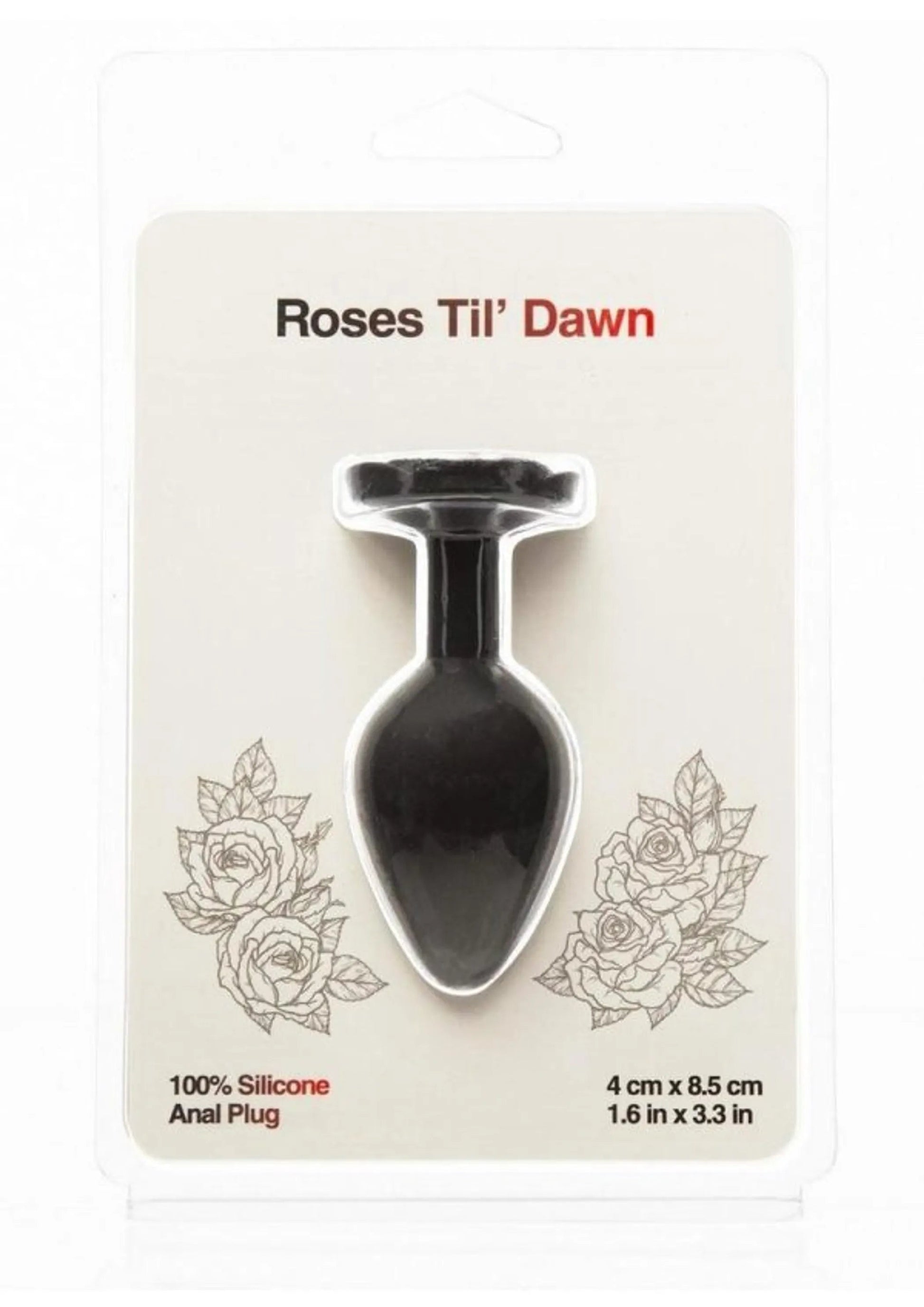 Roses Til Dawn Silicone Anal Plug Medium BMS Enterprises