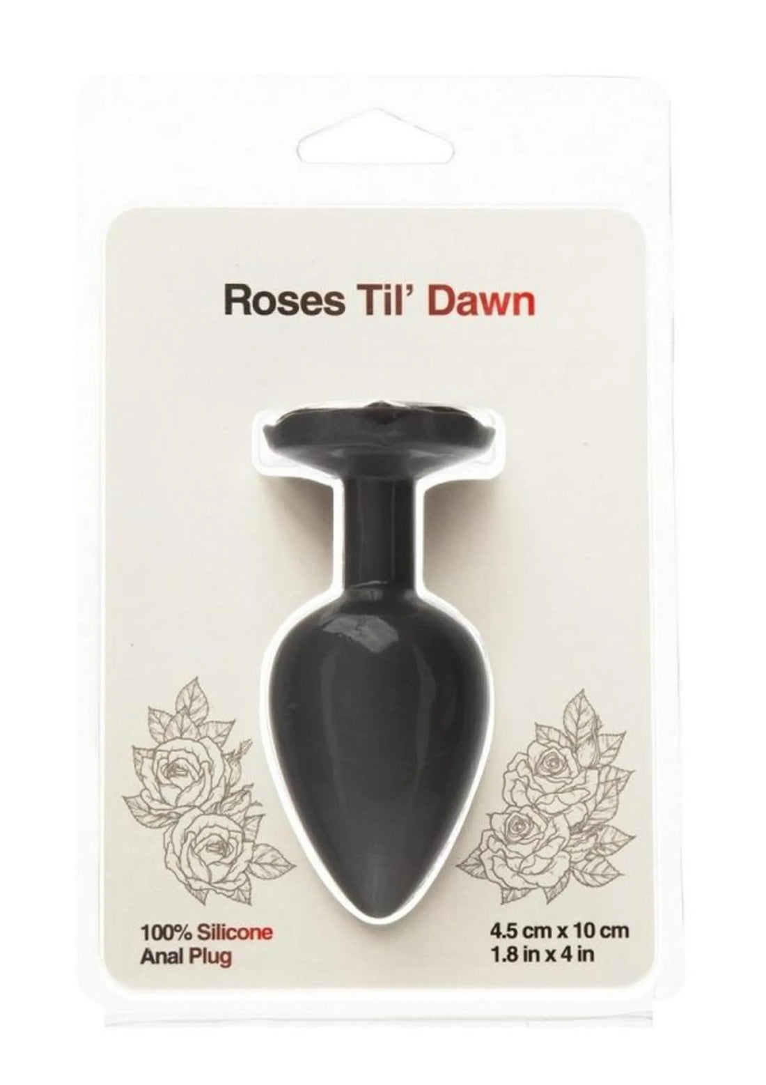 Roses Til Dawn Silicone Anal Plug Large BMS Enterprises