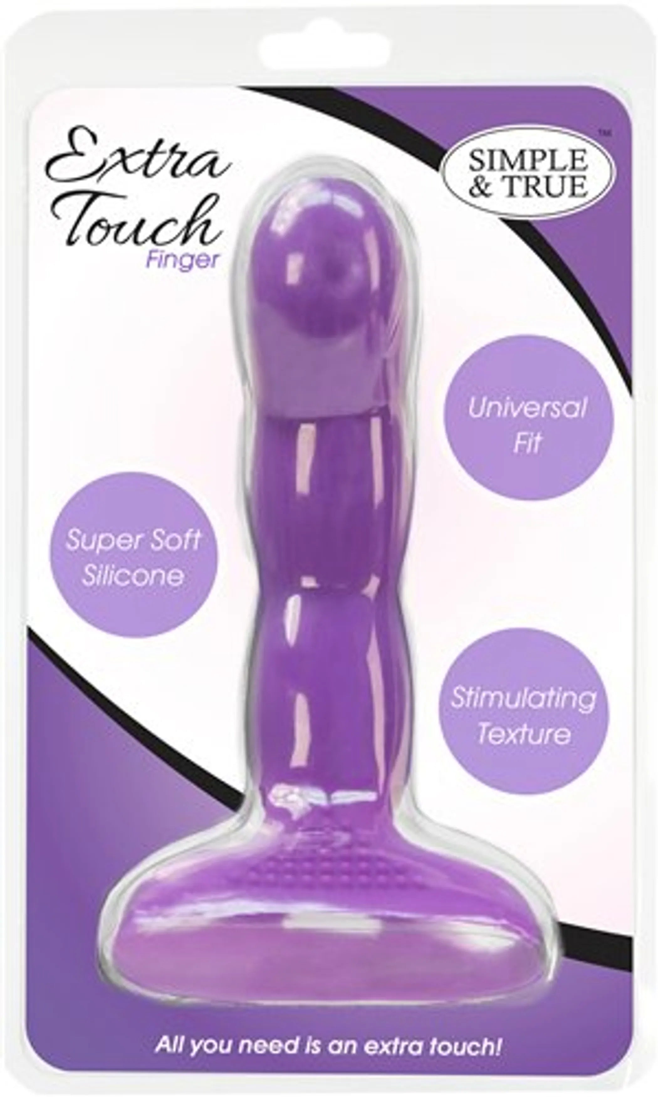 Extra Touch Finger Dong Purple BMS Enterprises