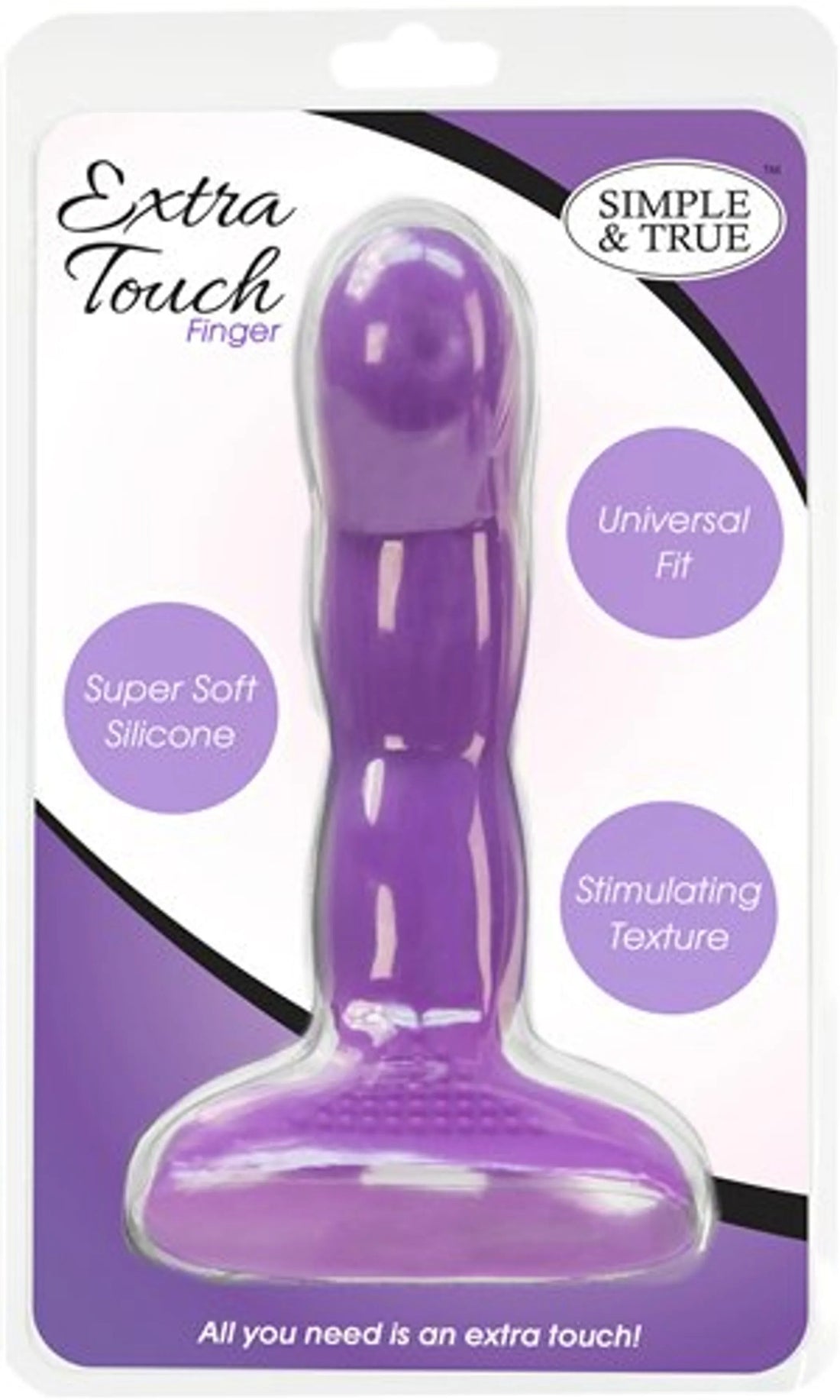 Extra Touch Finger Dong Purple BMS Enterprises