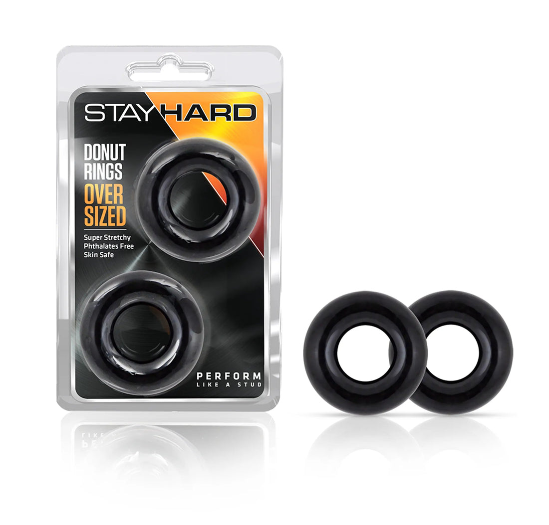 Stay Hard Donut Rings Oversized Black Blush Novelties