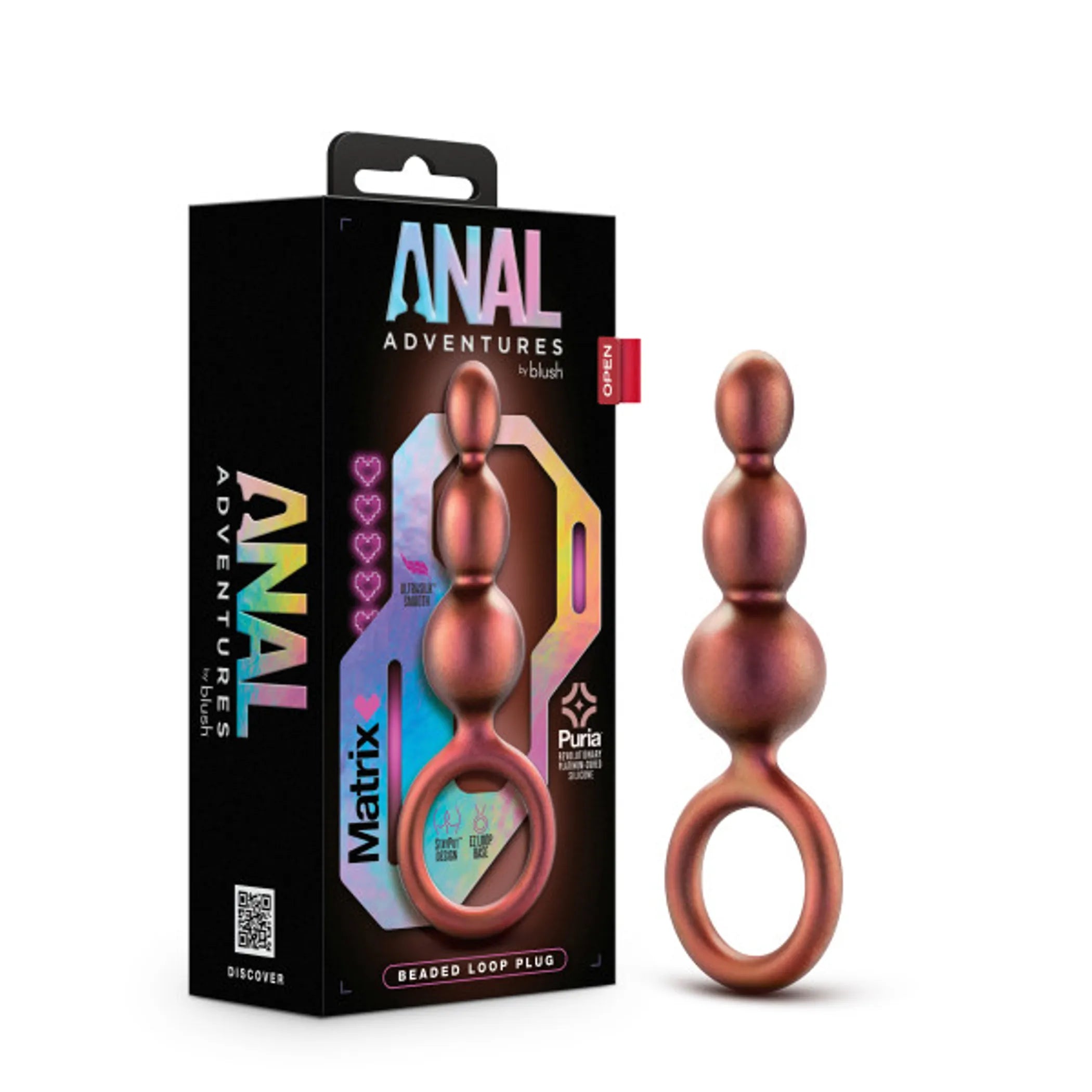 Matrix Beaded Loop Plug Copper Blush Novelties