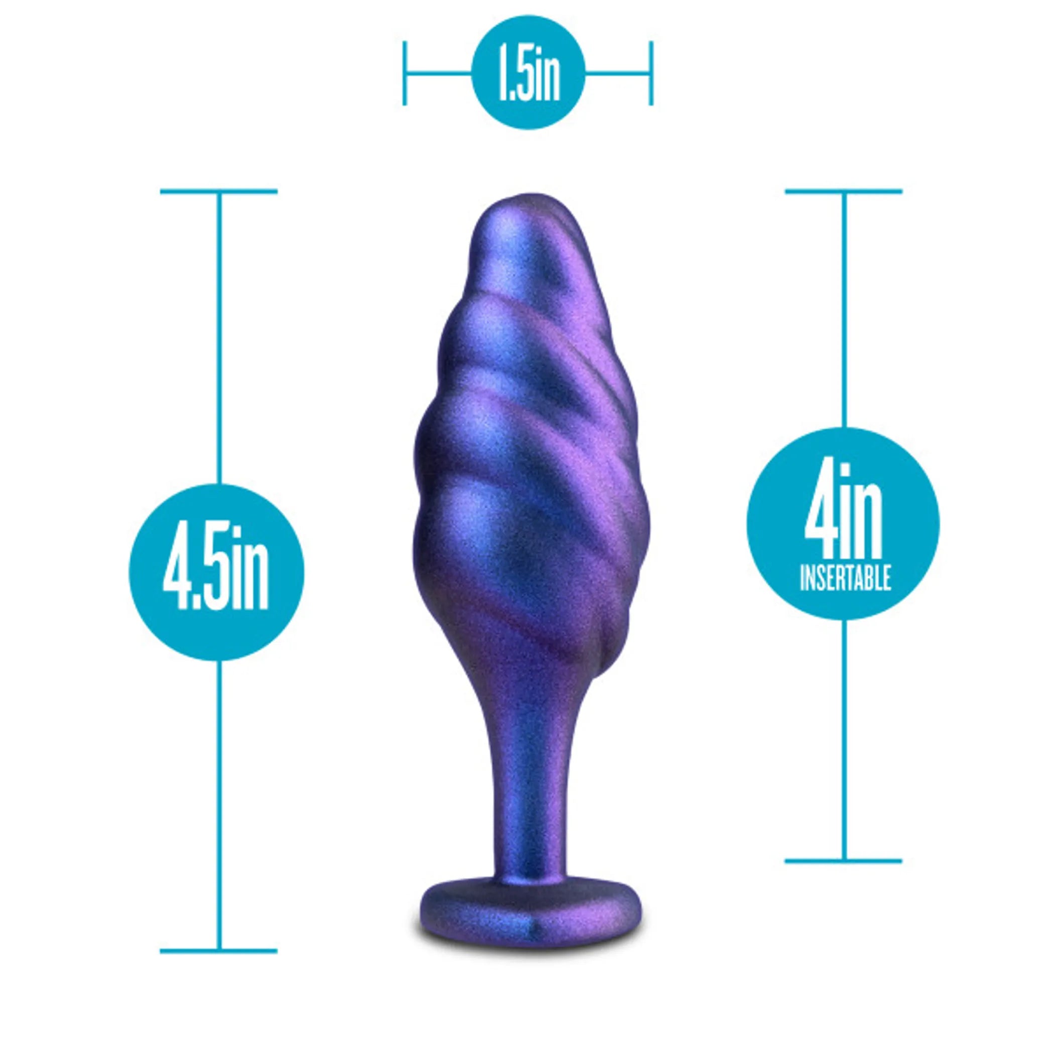 Anal Adventures Matrix Bumped Bling Plug Sapphire Blush Novelties