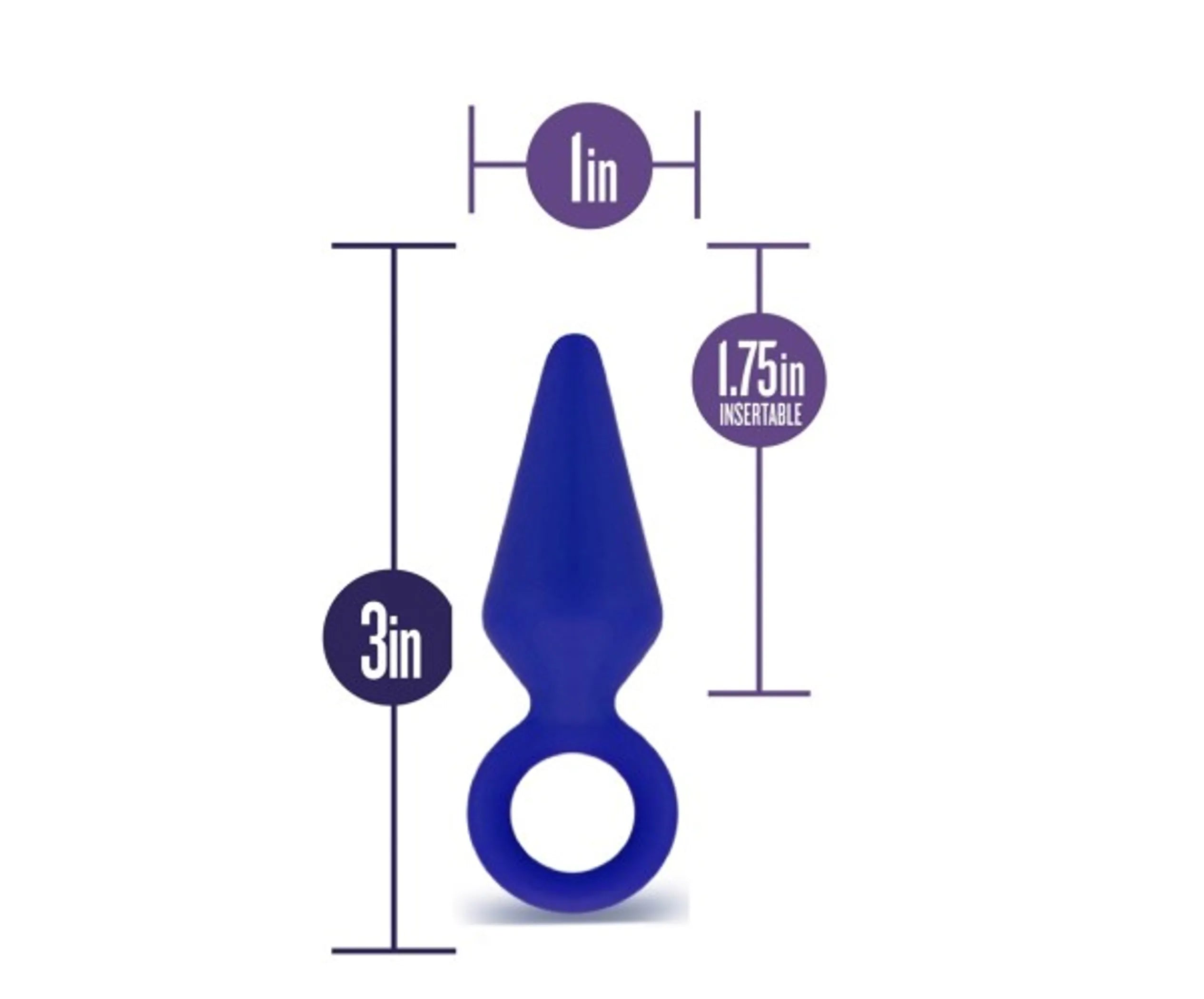 Luxe Candy Rimmer Indigo Butt Plug Blush Novelties