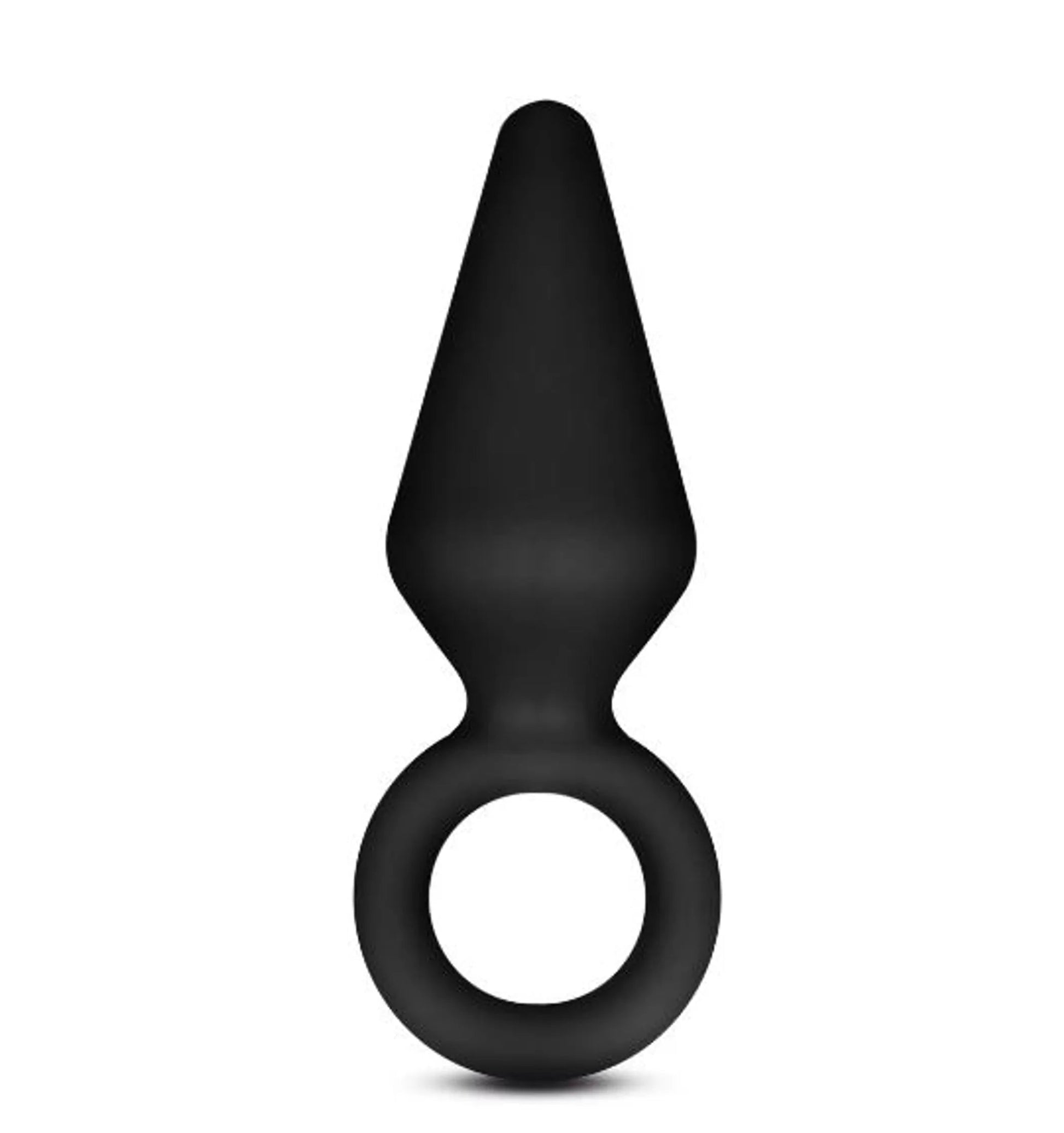 Anal Adventures Platinum Silicone Loop Plug Small Black Blush Novelties