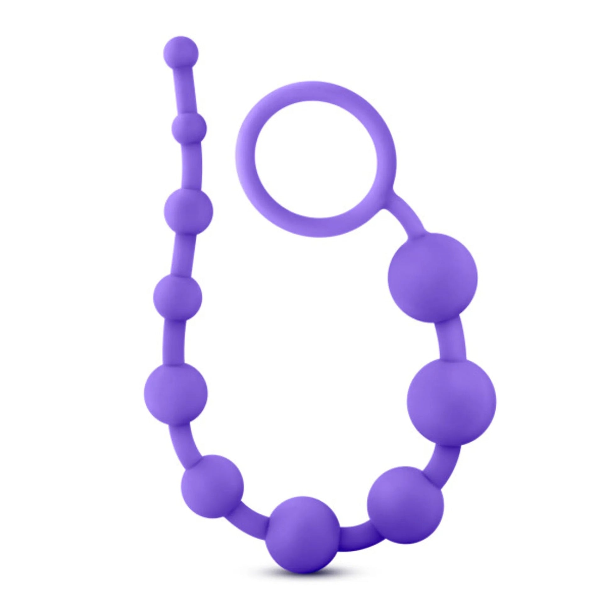 Luxe Silicone 10 Beads Purple Blush Novelties