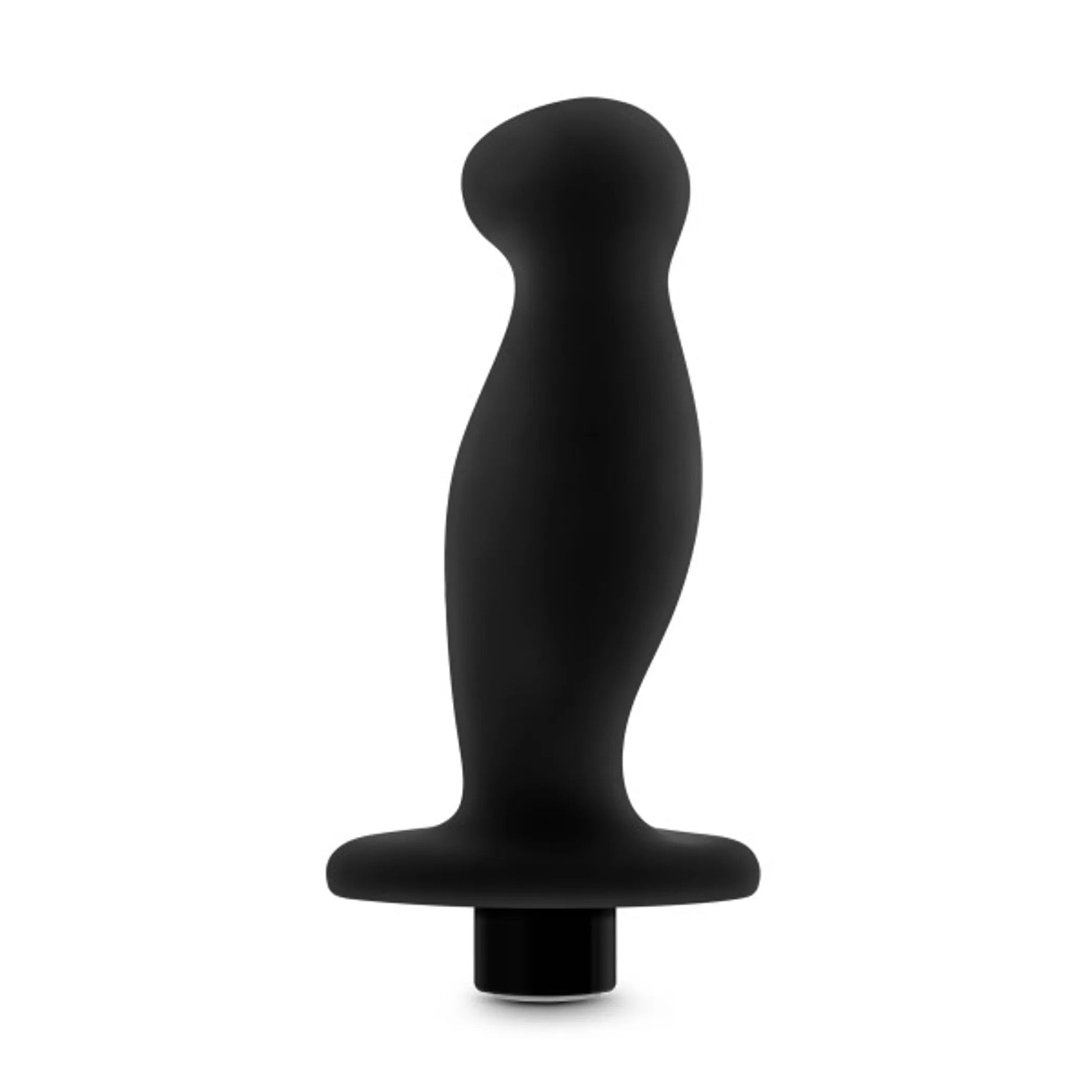 Anal Adventures Platinum Silicone Vibrating Prostate Massager 02 Black Blush Novelties