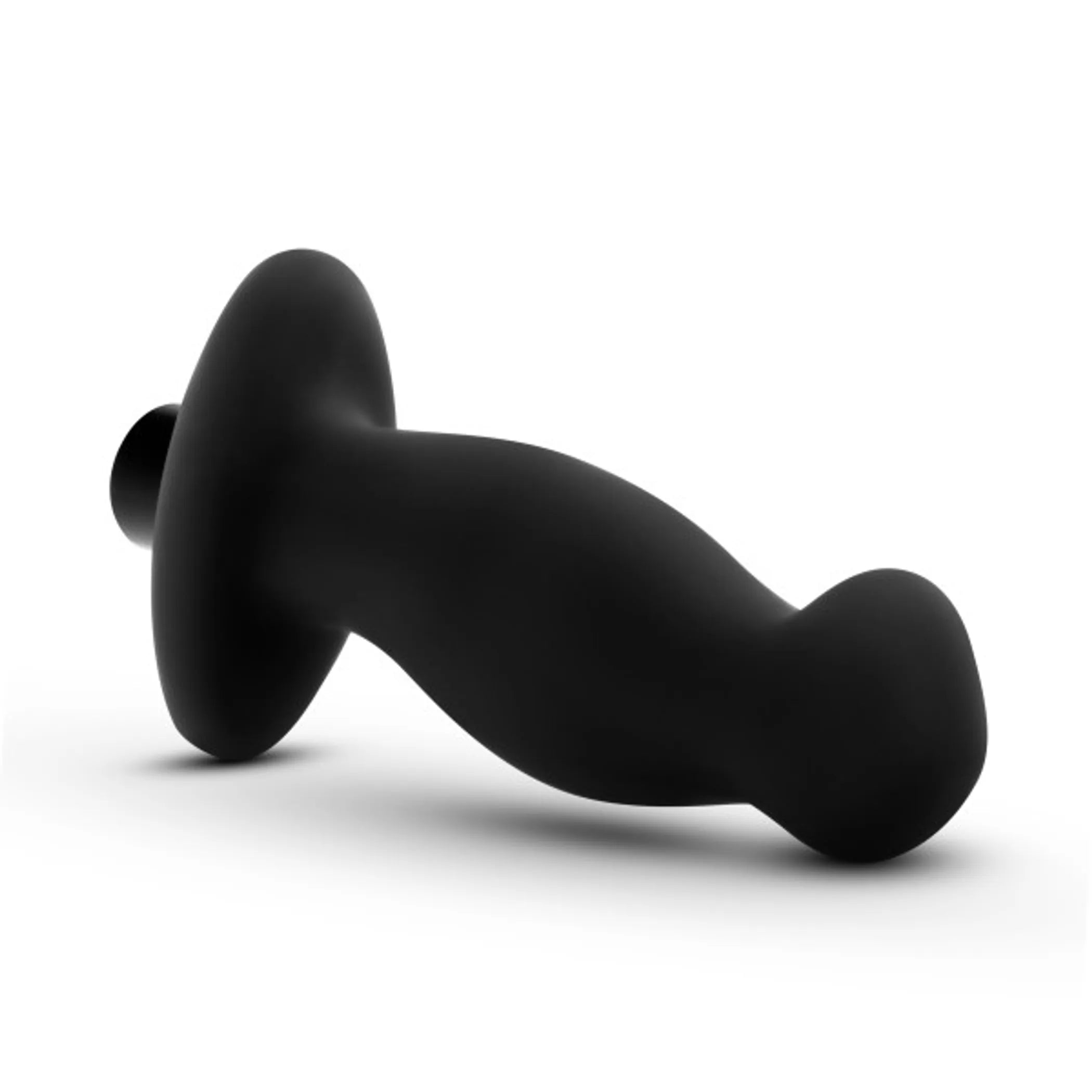 Anal Adventures Platinum Silicone Vibrating Prostate Massager 02 Black Blush Novelties