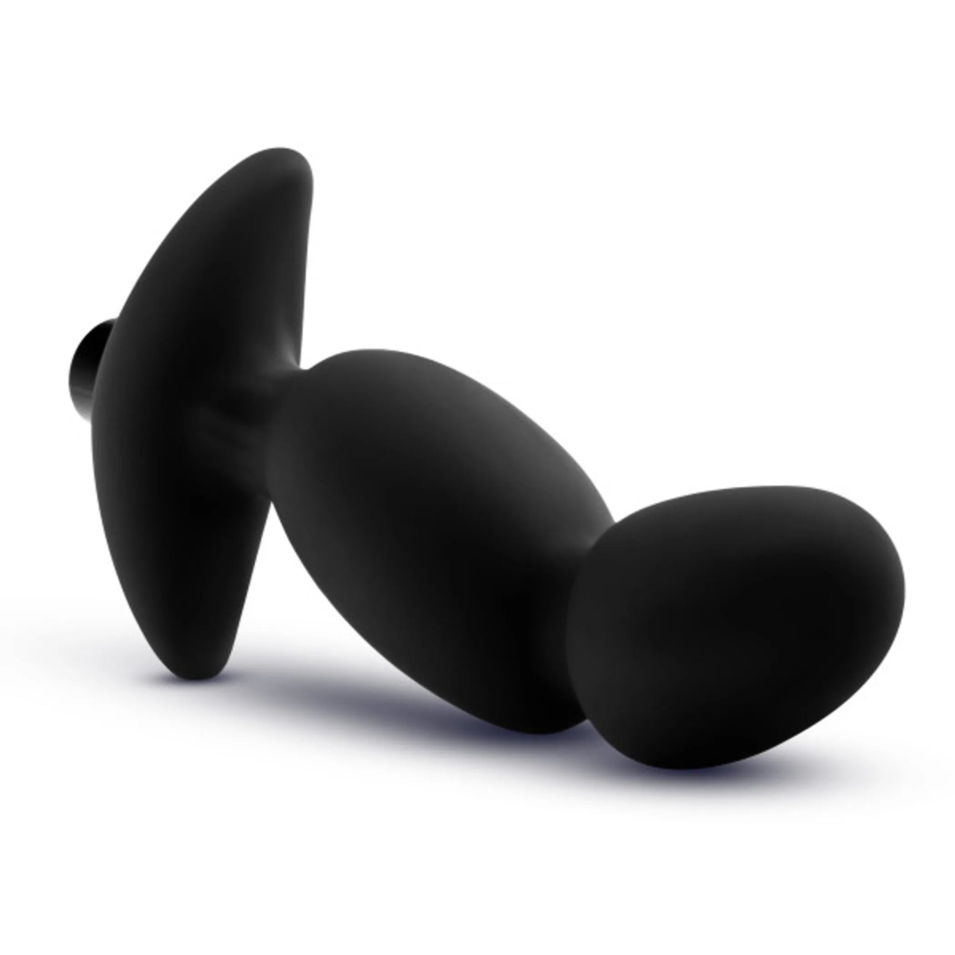 Anal Adventures Platinum Silicone Vibrating Prostate Massager 04 Black Blush Novelties