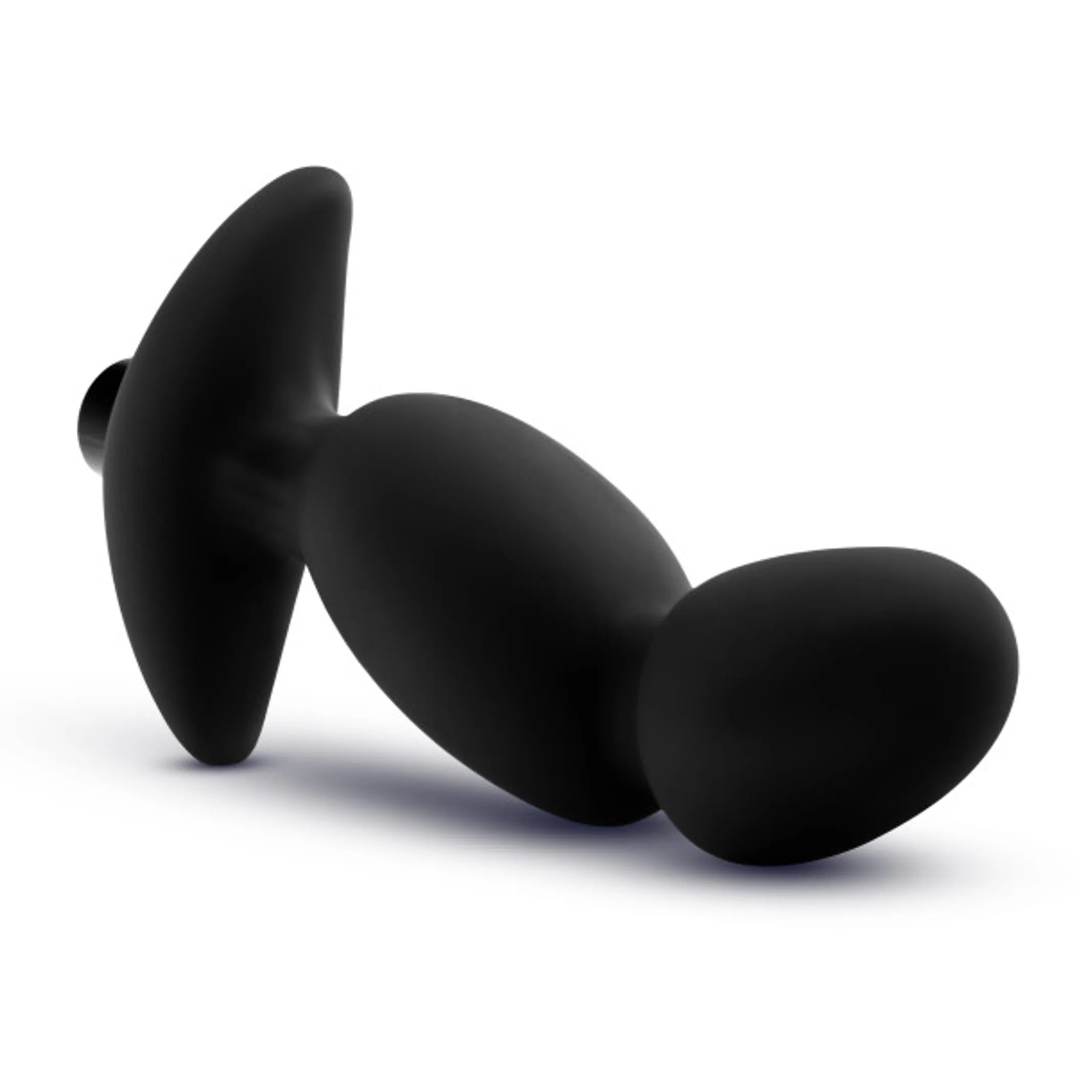 Anal Adventures Platinum Silicone Vibrating Prostate Massager 04 Black Blush Novelties